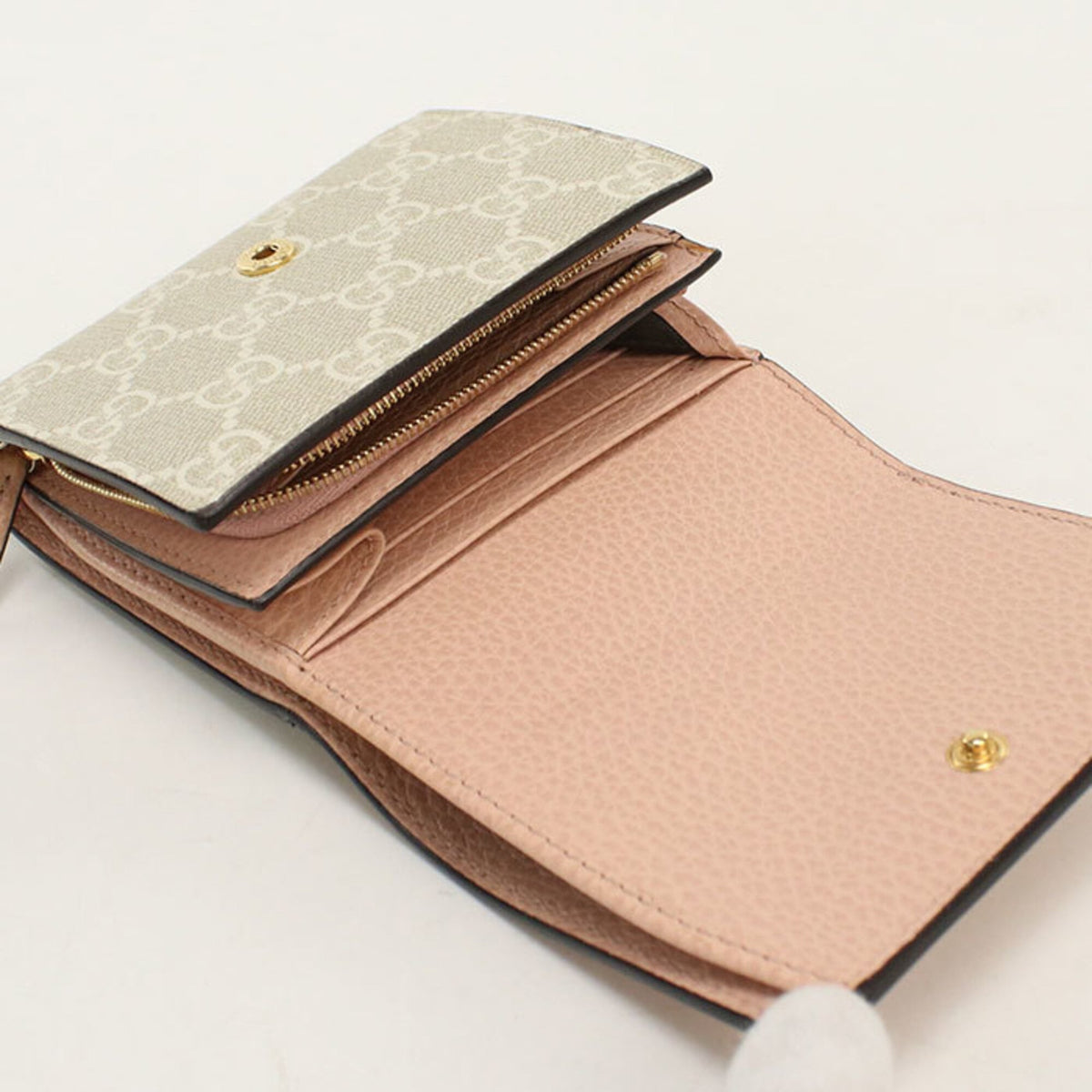 Gucci Pink Leather Wallet (Bi-Fold) (Pre-Owned)