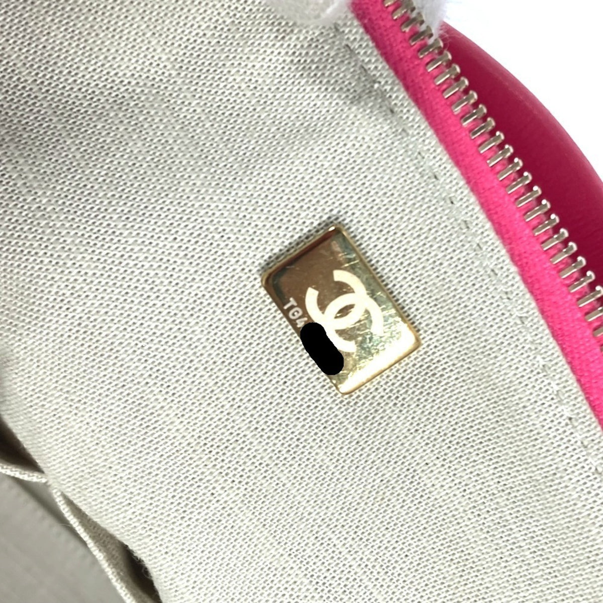 Chanel Pink Canvas Boston Bag Handbag Shoulder Bag (Pre-Owned)