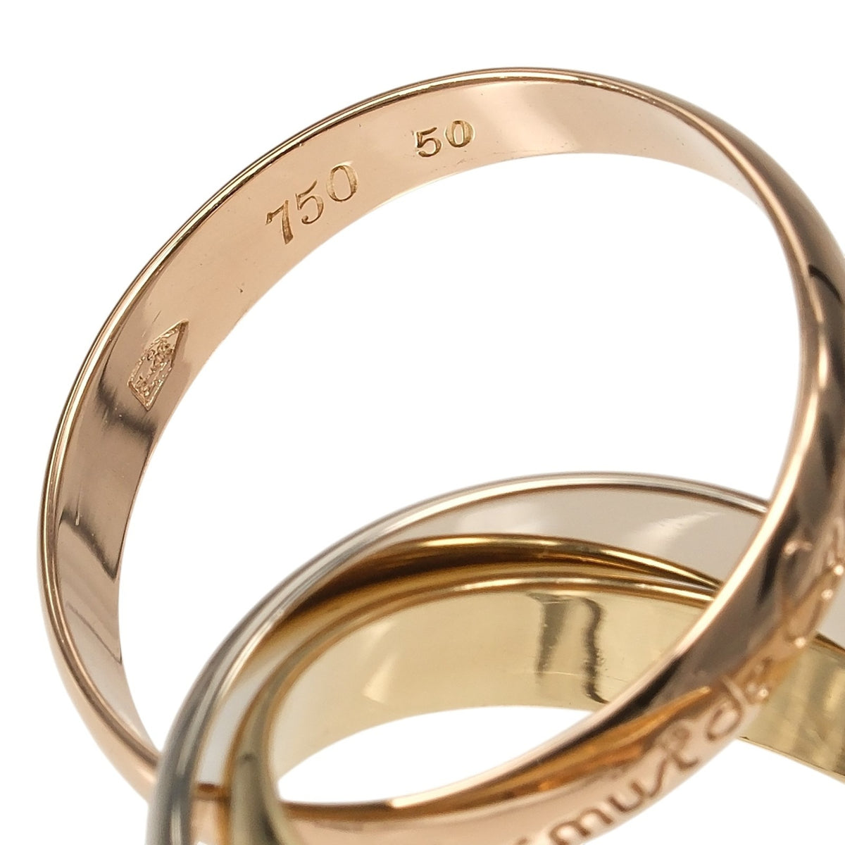 Cartier Trinity Yellow Gold (18K) Pink Gold (18K) White Gold (18K) Band Ring (Pre-Owned)