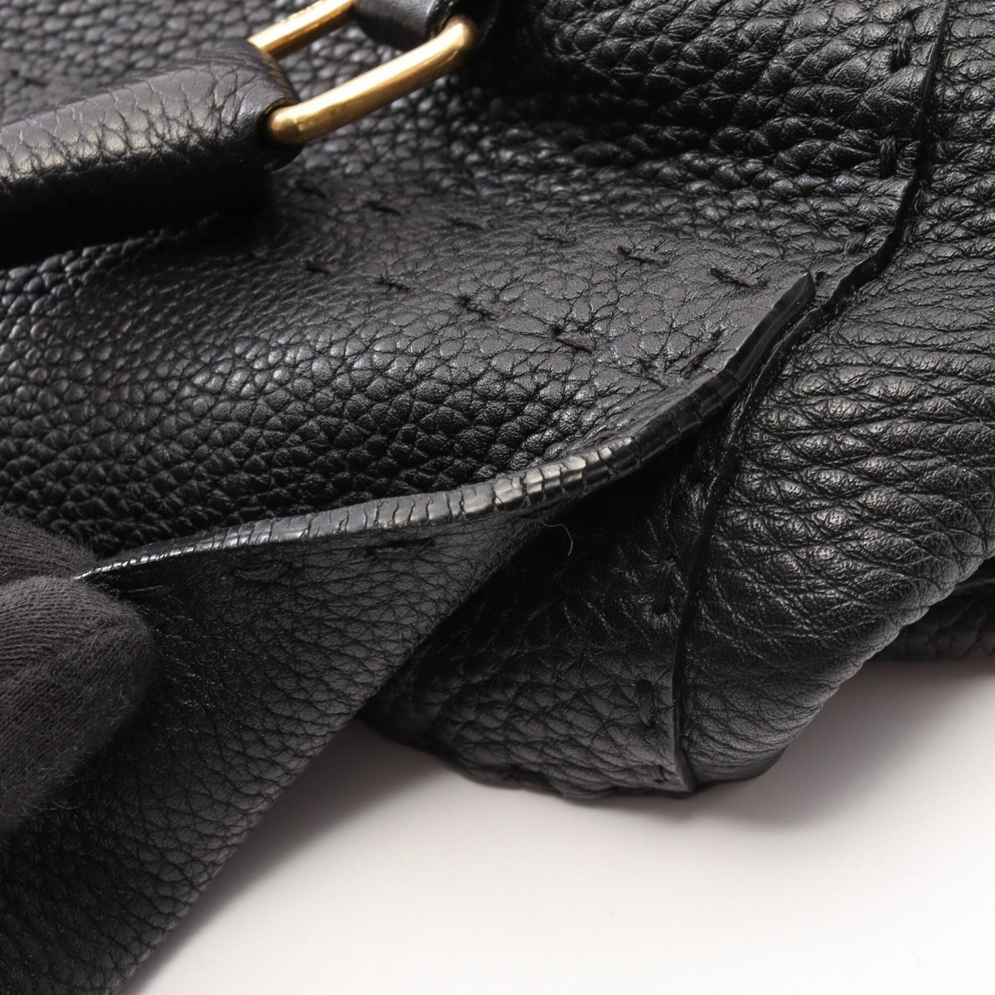 Fendi Black Leather Handbag (Pre-Owned)