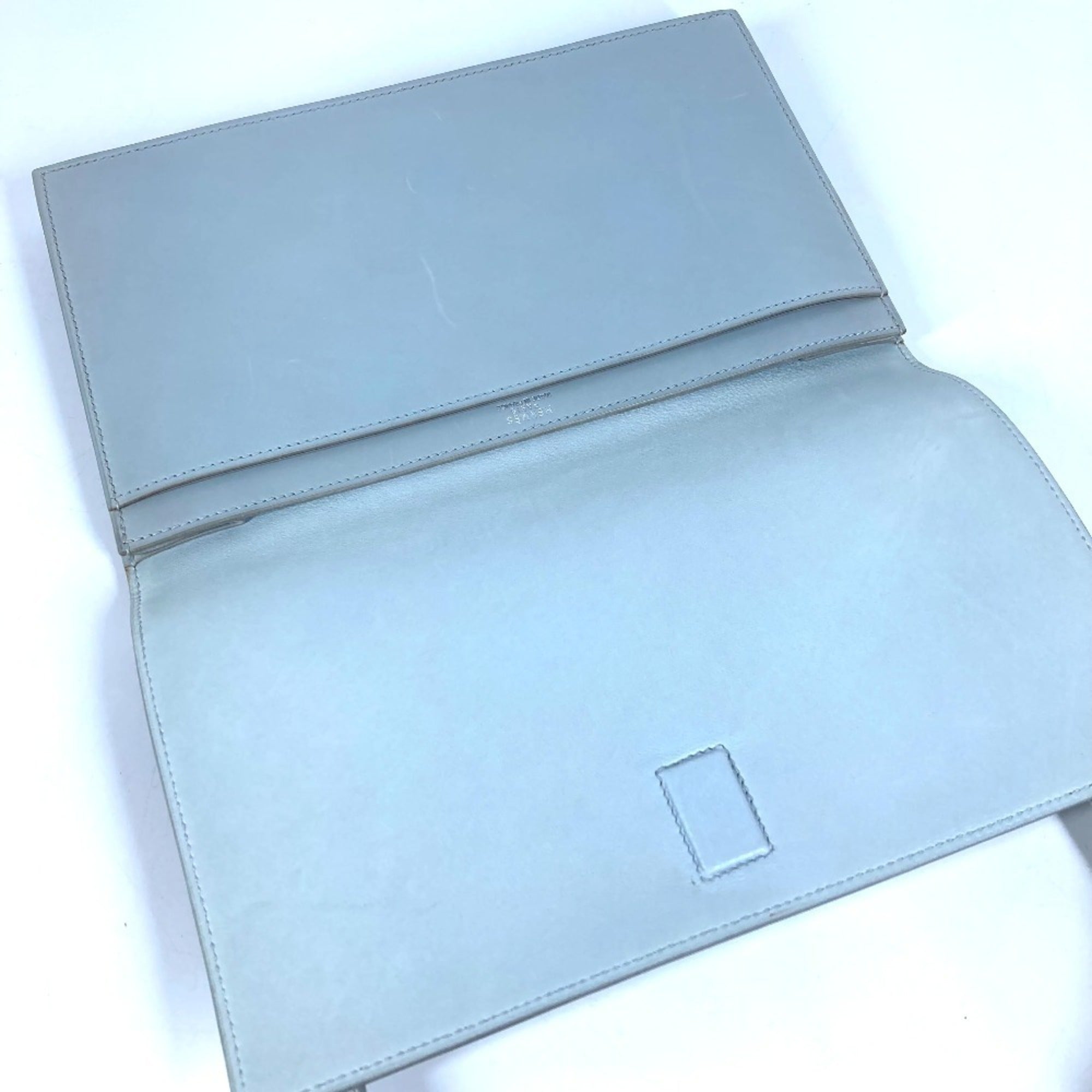 Hermes Light Blue Leather Shoulder Bag (Pre-Owned)