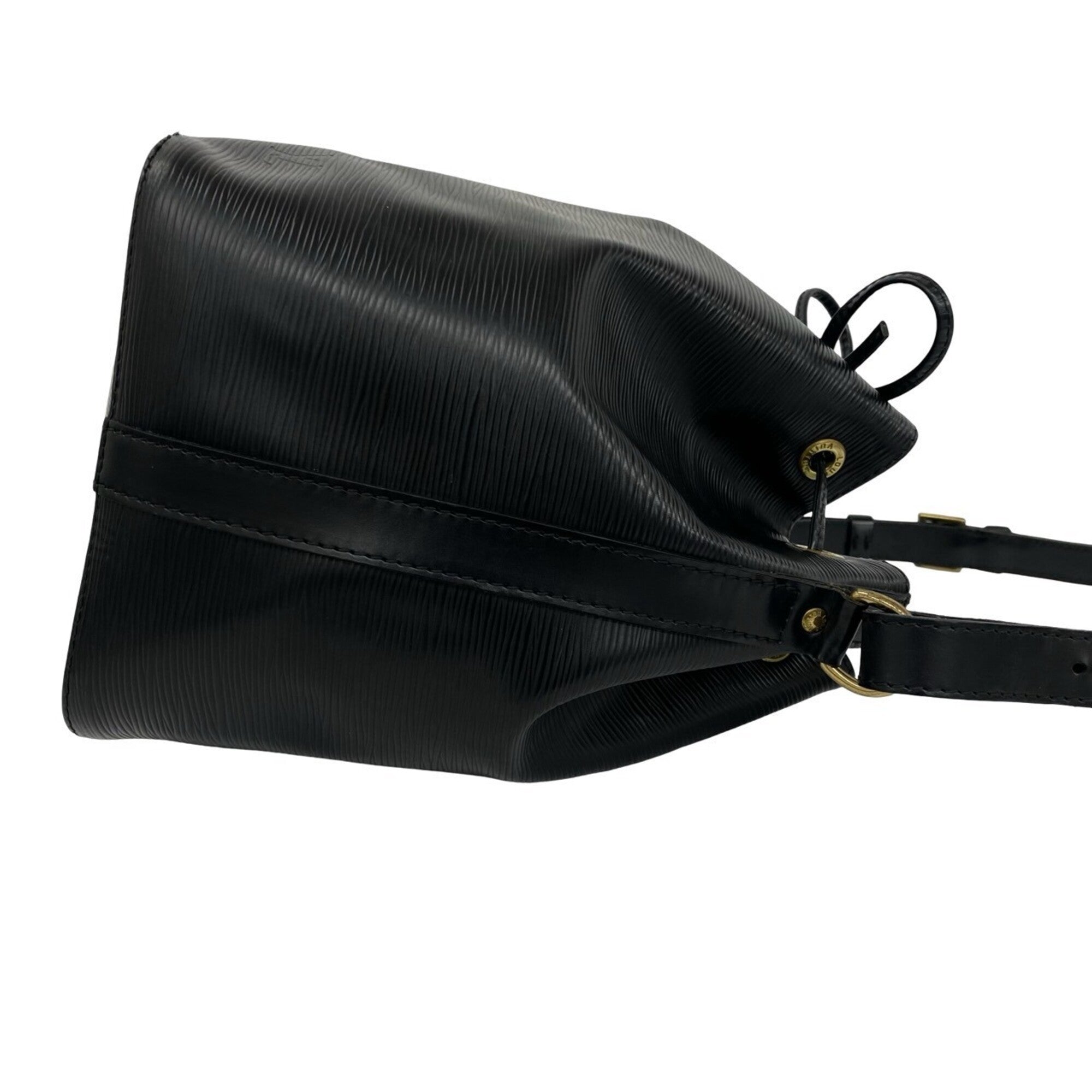 Louis Vuitton Black Leather Shoulder Bag (Pre-Owned)