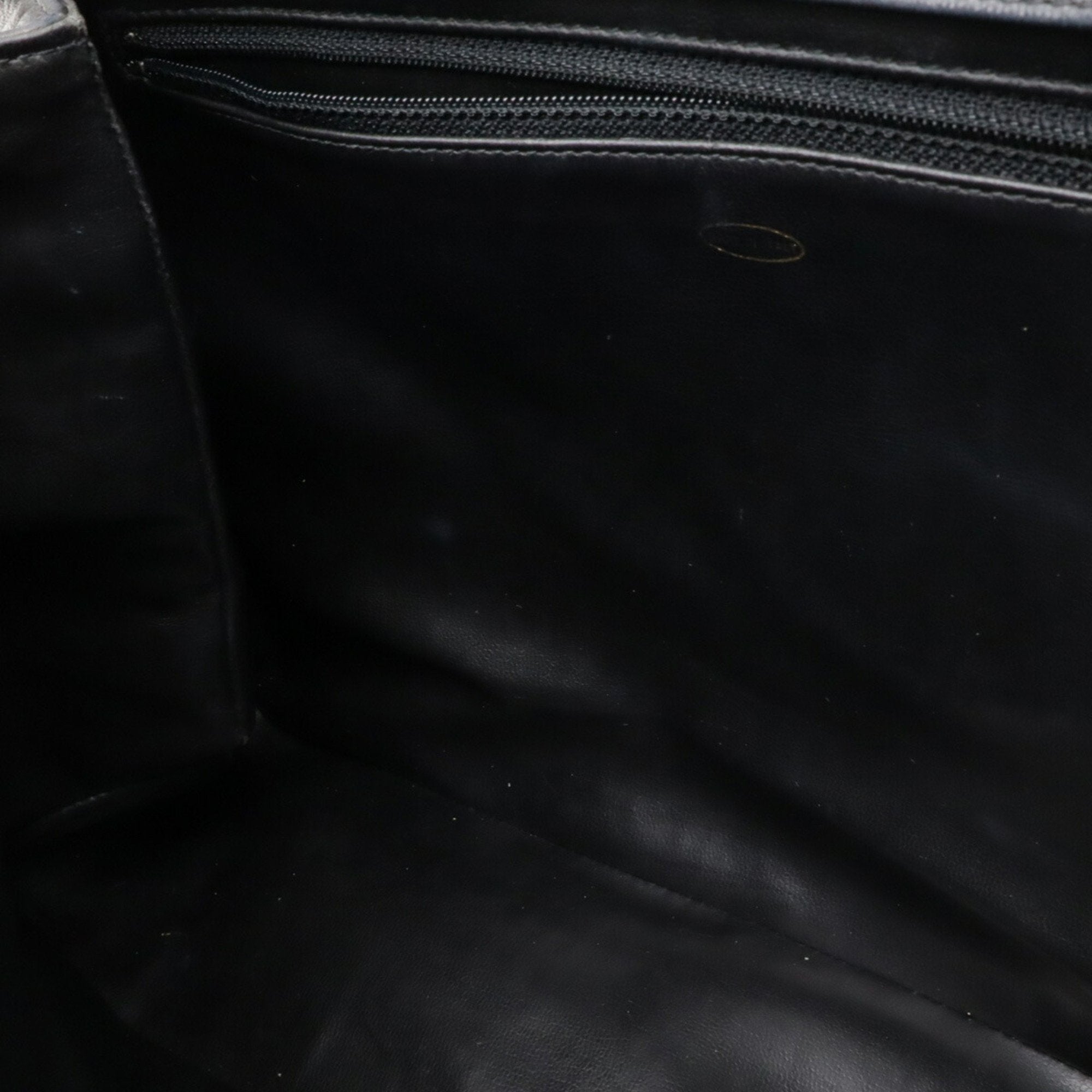 Chanel Black Leather Shoulder Bag Tote Bag (Pre-Owned)