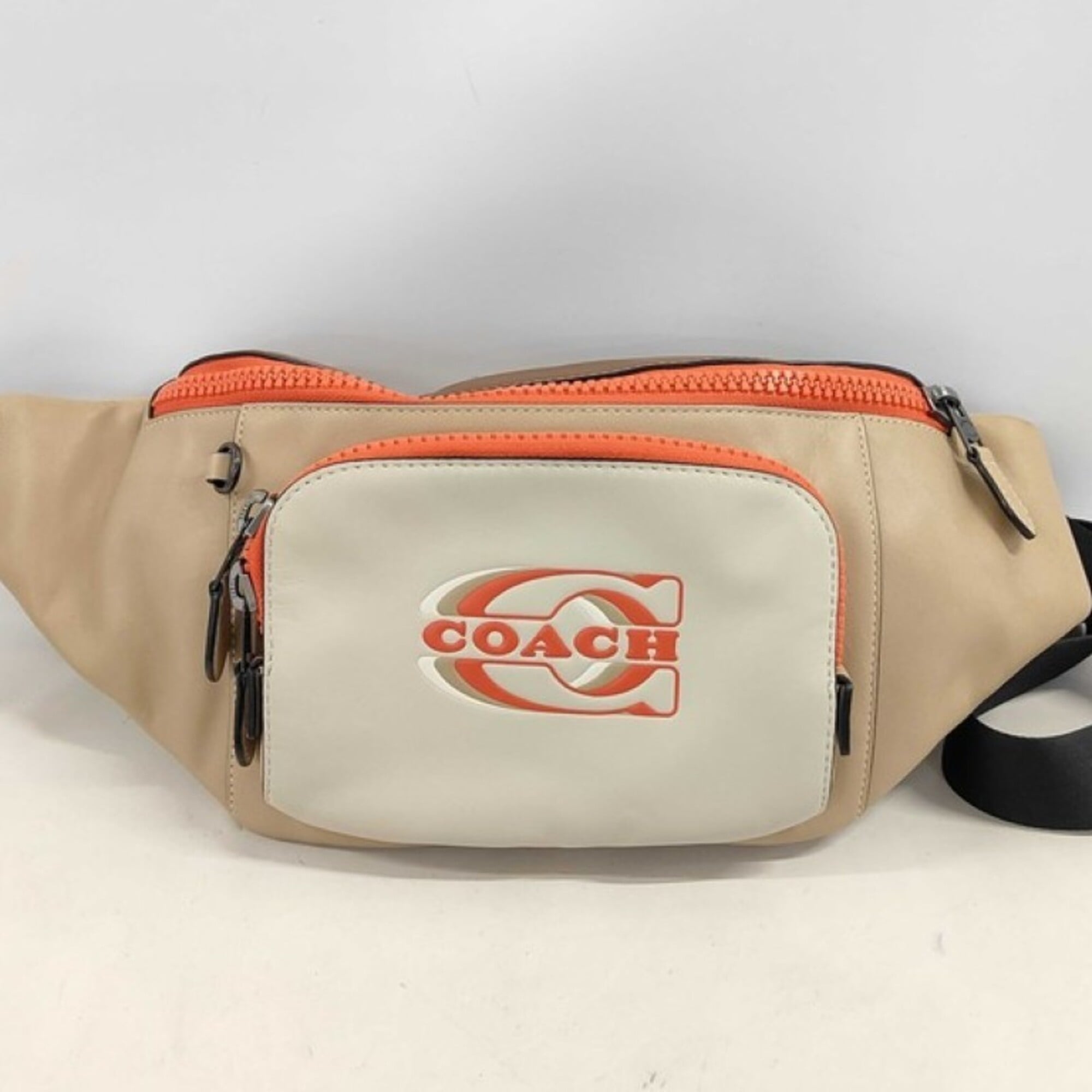 Coach Multi-Color Leather Fanny Pack Sling Bag (Pre-Owned)