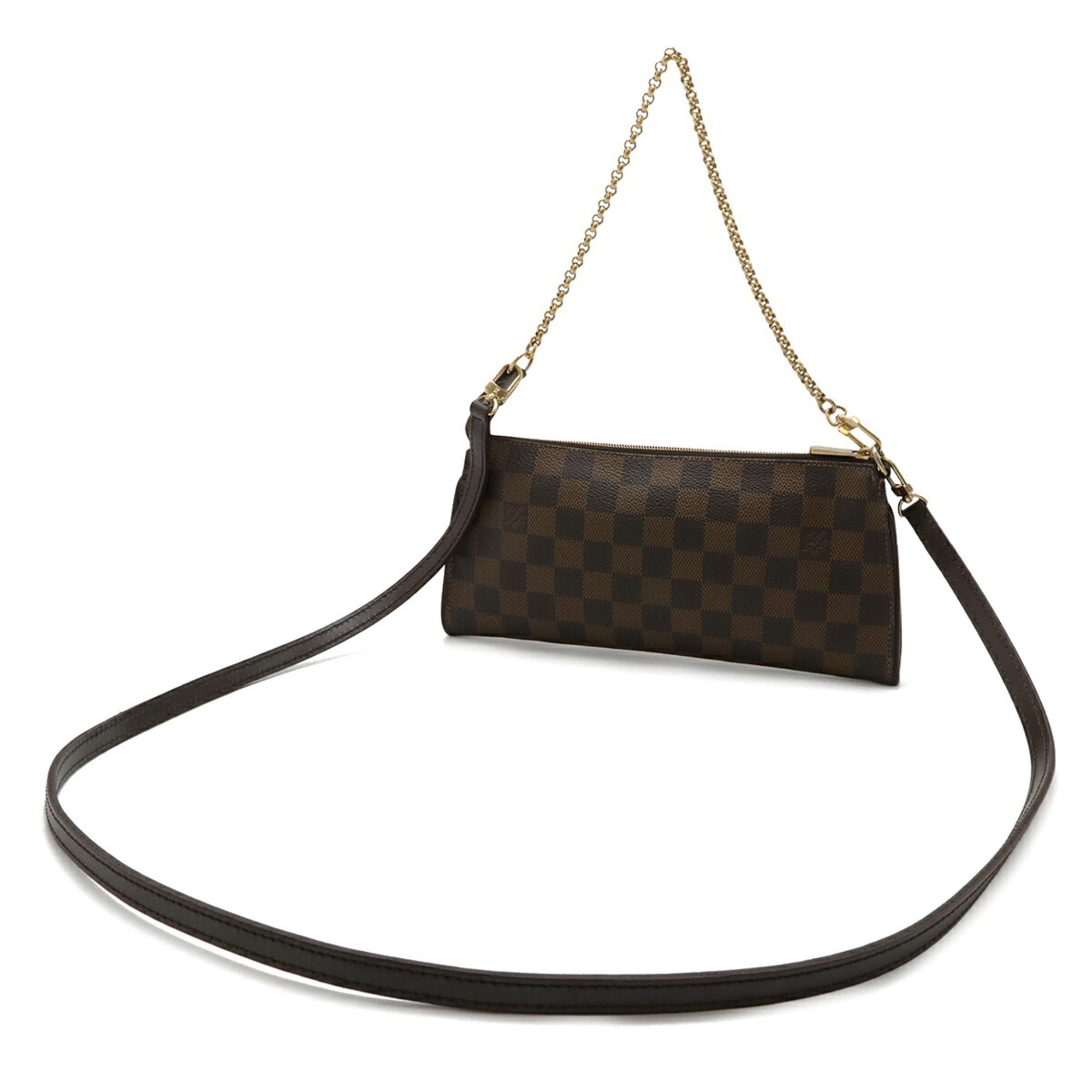 Louis Vuitton Brown Damier Canvas Pvc Damier Canvas Pouch Shoulder Bag (Pre-Owned)