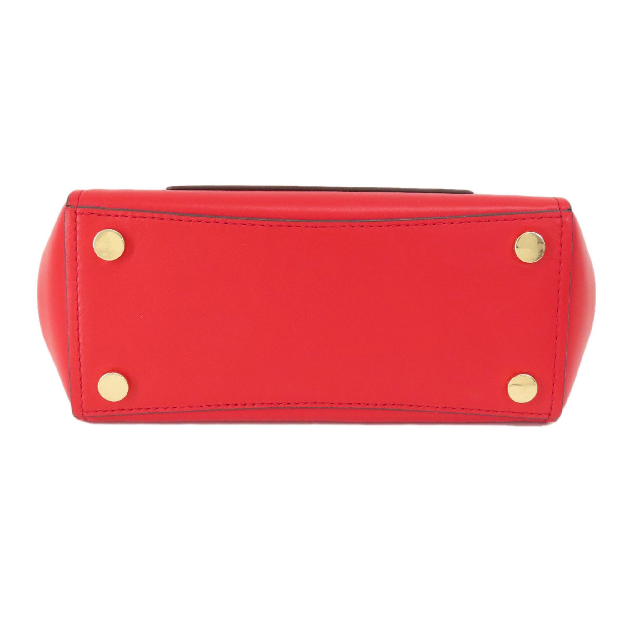 Michael Kors Red Color Leather Handbag (Pre-Owned)