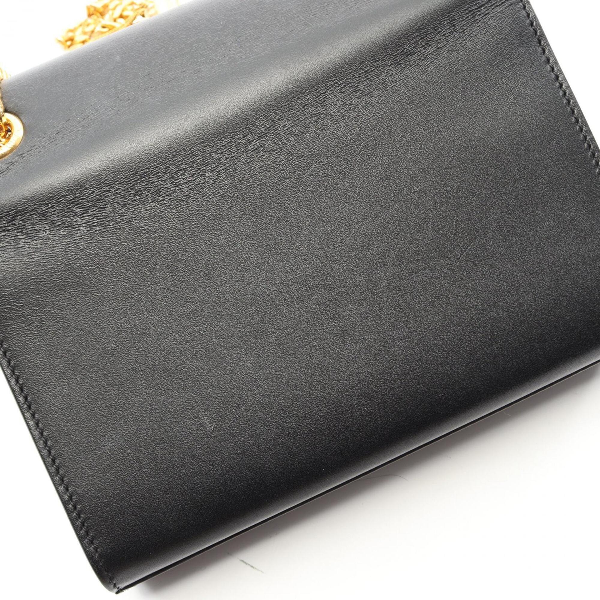 Saint Laurent Black Leather Handbag Shoulder Bag (Pre-Owned)