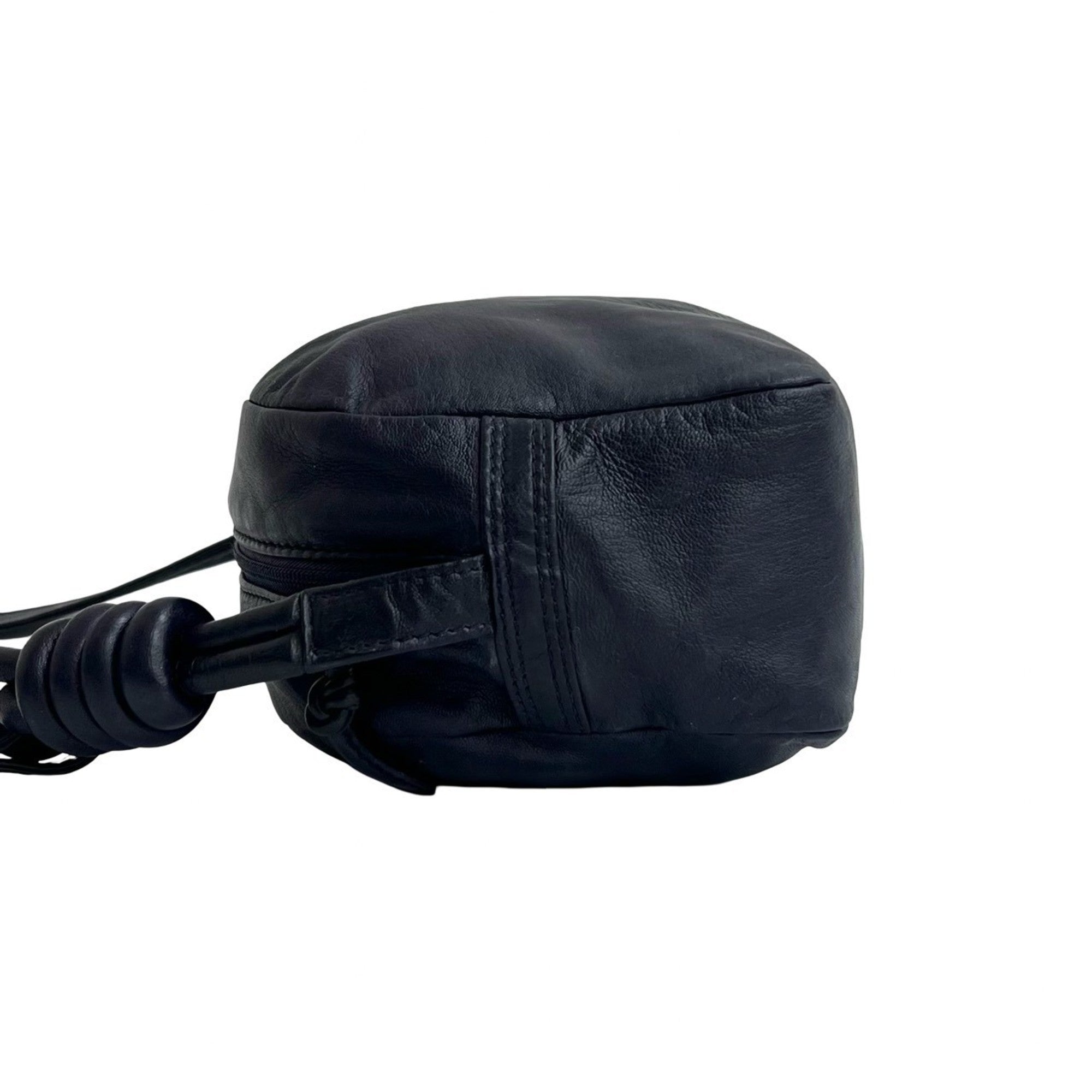 Loewe Purple Leather Pochette Shoulder Bag (Pre-Owned)