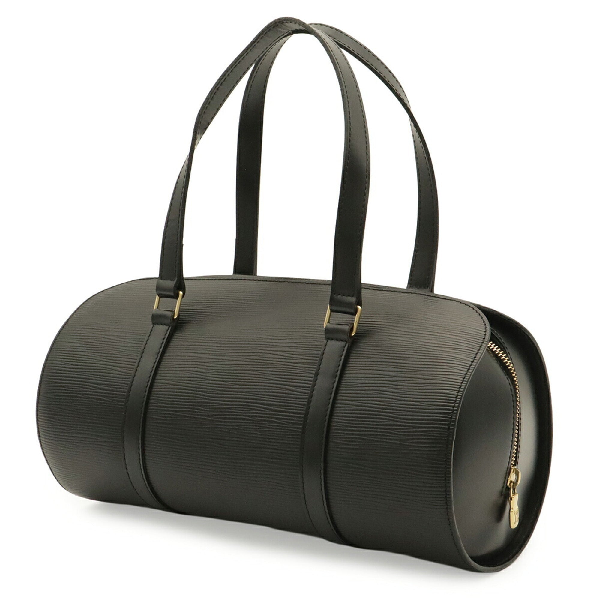 Louis Vuitton Noir Epi Leather Handbag Shoulder Bag (Pre-Owned)