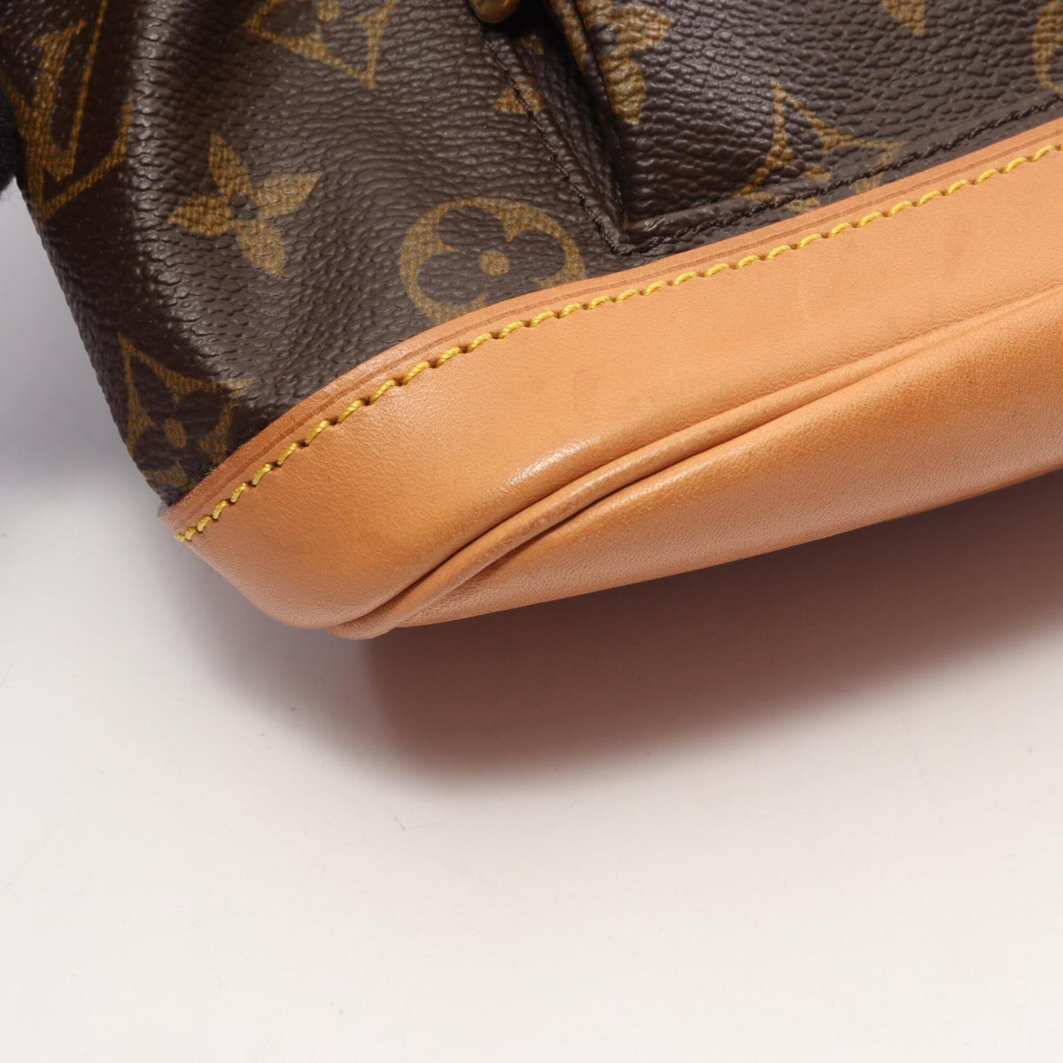 Louis Vuitton Brown Pvc Leather Backpack Handbag (Pre-Owned)