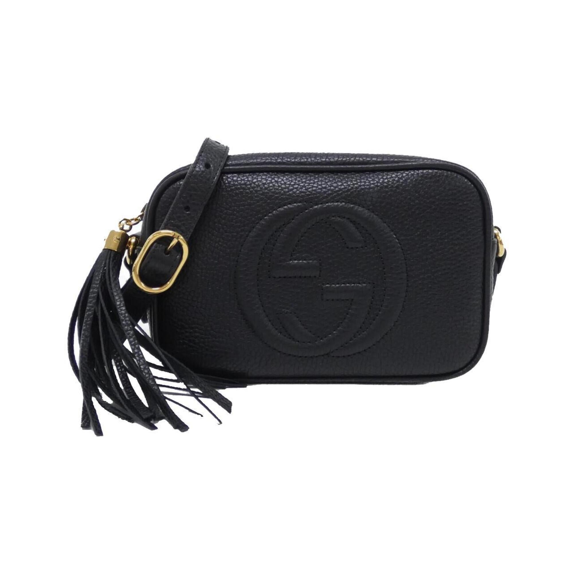 Gucci Black Leather Shoulder Bag (Pre-Owned)