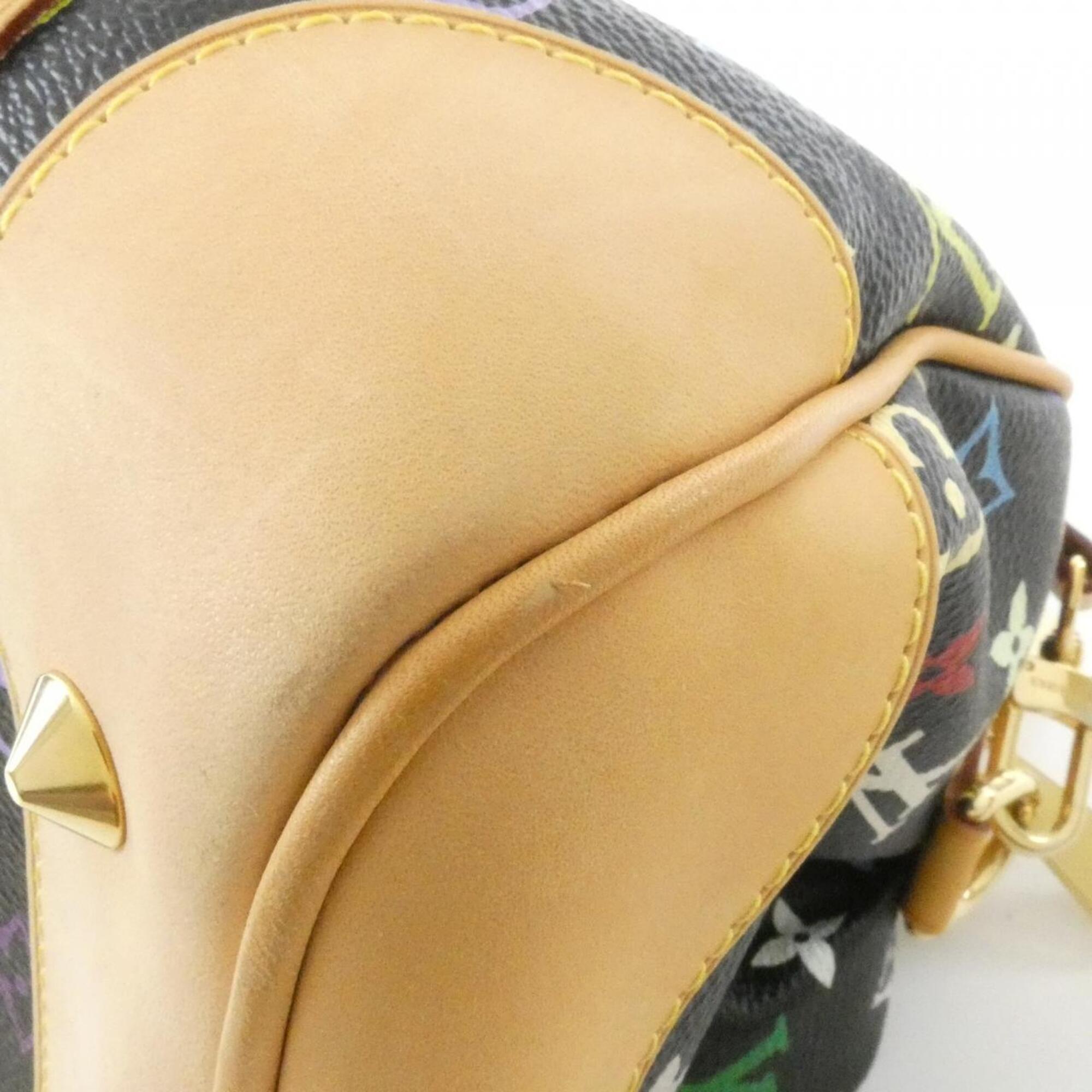 Louis Vuitton Black Multi-Color Coated Canvas Handbag (Pre-Owned)