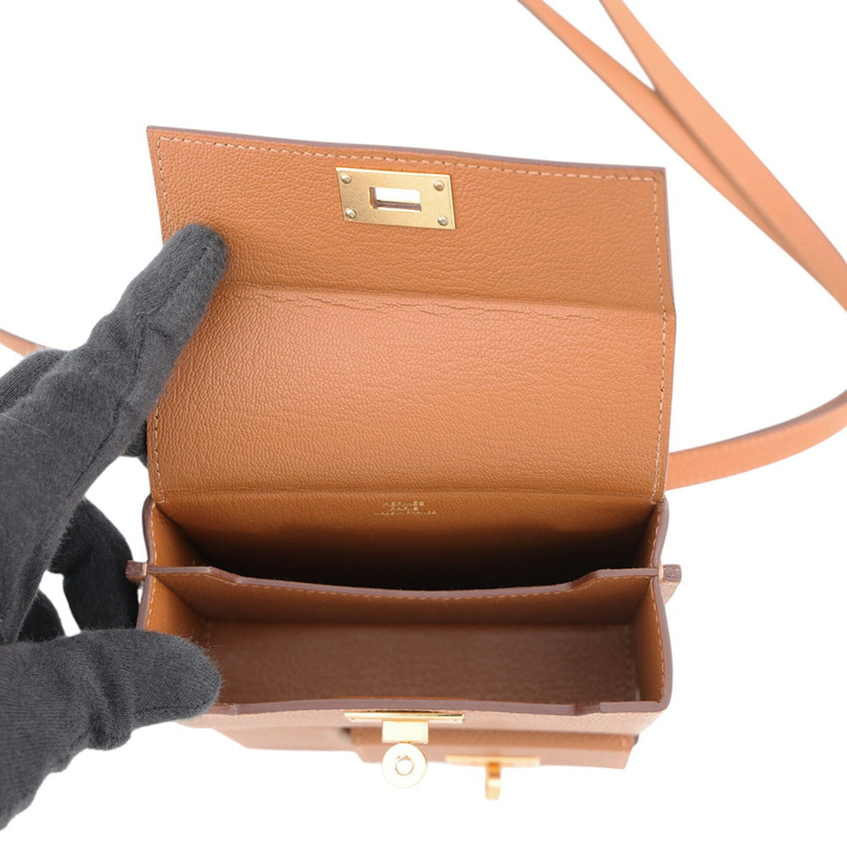 Hermes Kelly Gold Epsom Leather Handbag (Pre-Owned)