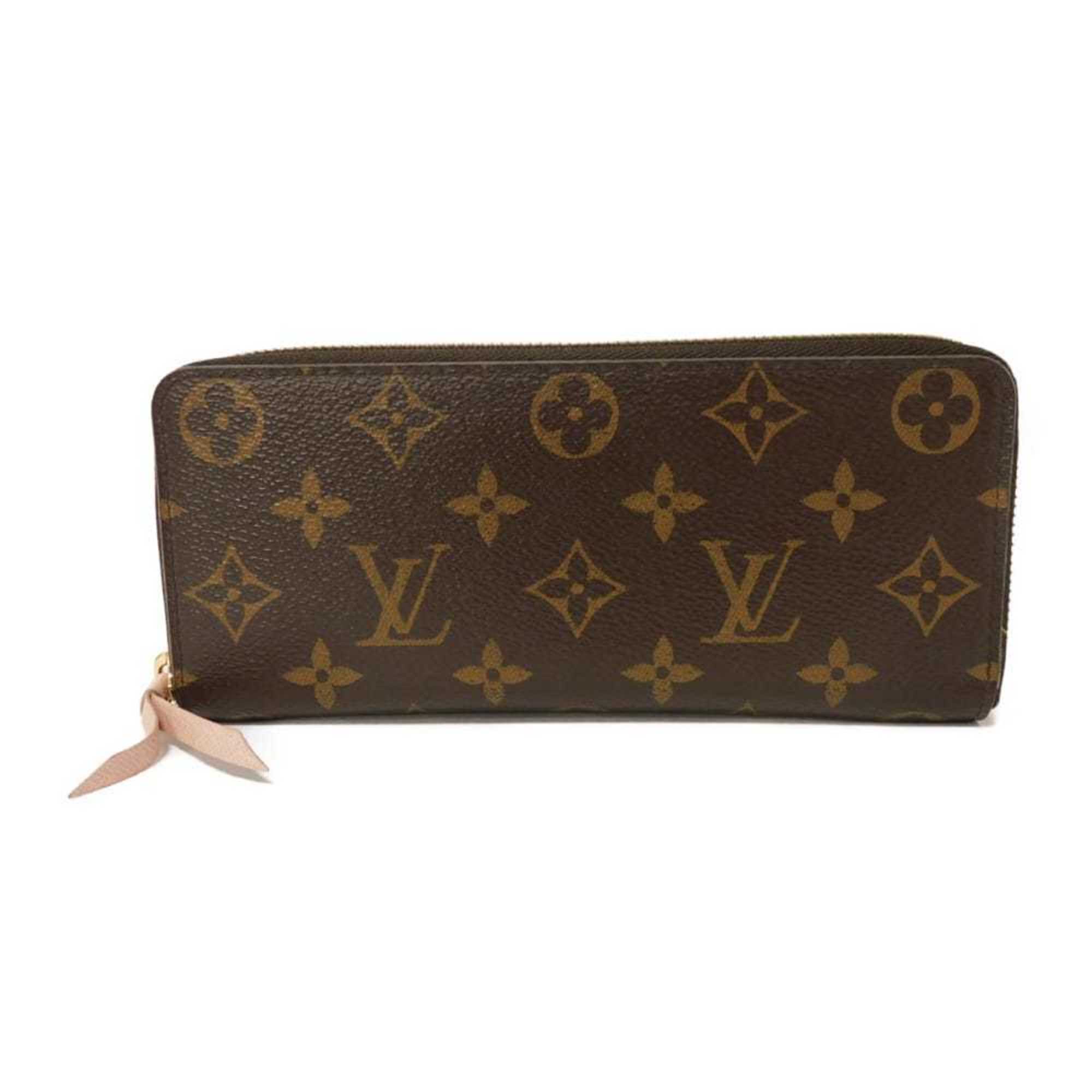 Louis Vuitton Brown Monogram Pink Rose Ballerine Monogram Canvas Leather Long Wallet (Bi-Fold) (Pre-Owned)