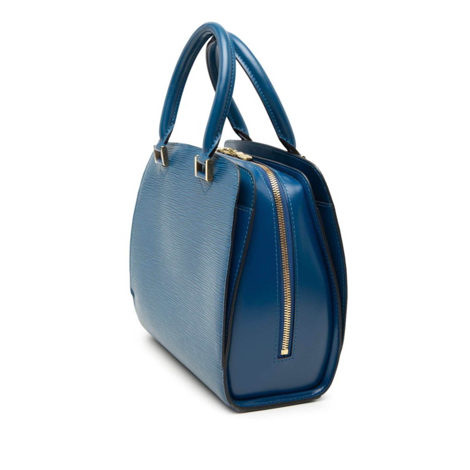 Louis Vuitton Toledo Blue Leather Handbag (Pre-Owned)