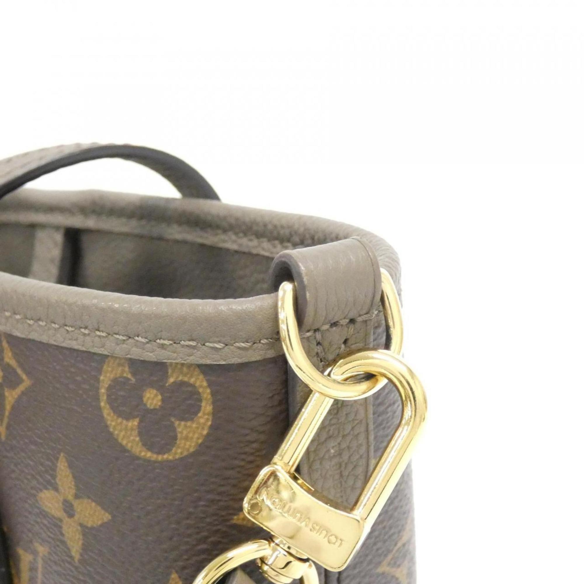 Louis Vuitton Brown Coated Canvas Leather Handbag (Pre-Owned)