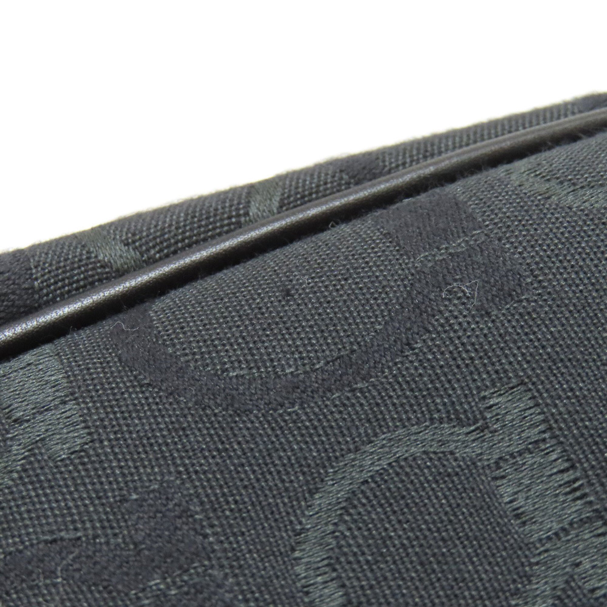 Salvatore Ferragamo Black Canvas Boston Bag (Pre-Owned)