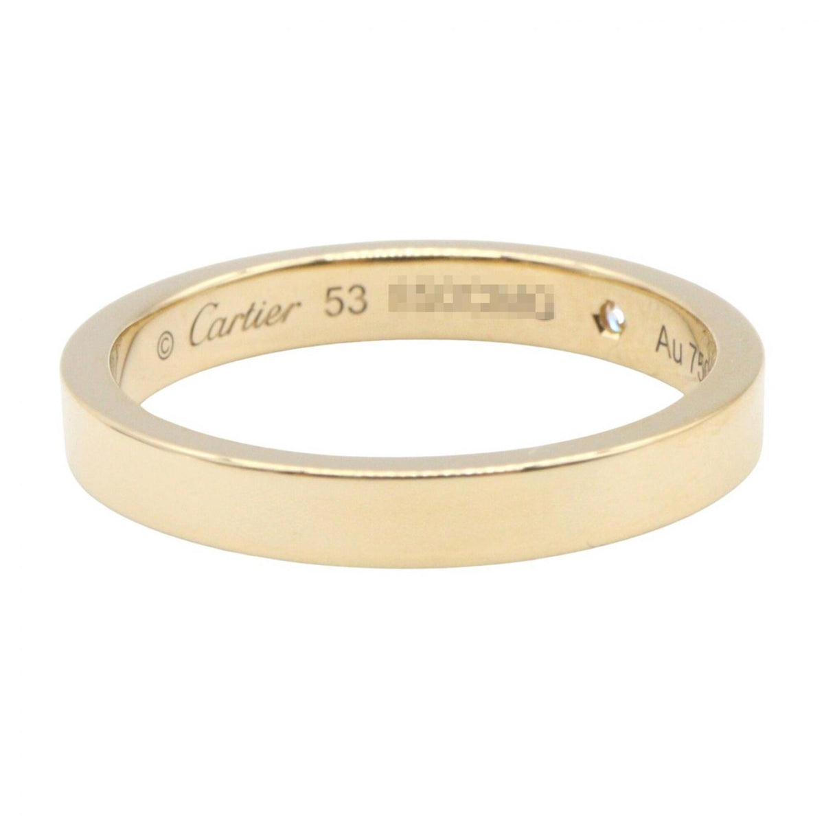 Cartier Gold Clear Yellow Gold (18K) Band Ring (Pre-Owned)