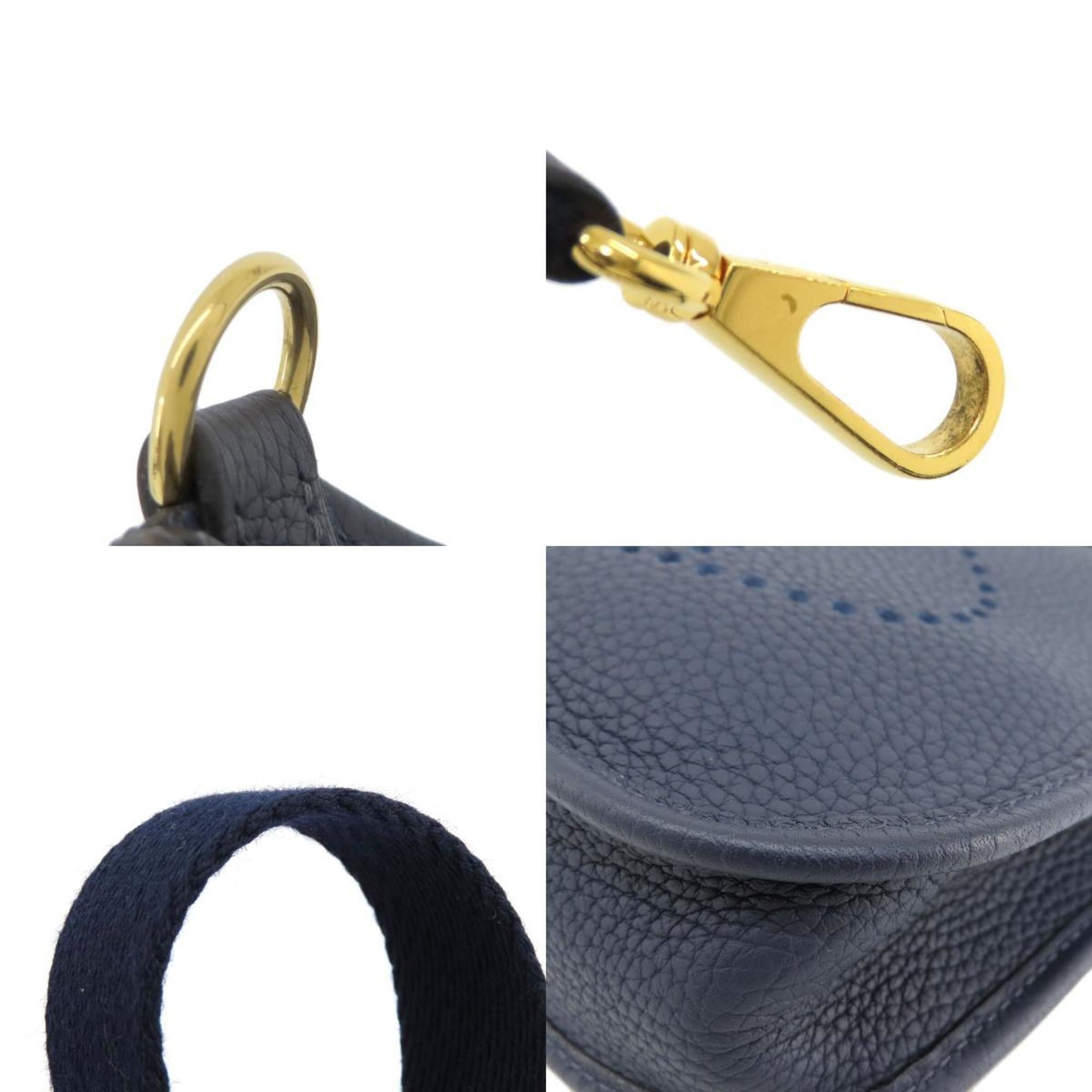 Hermes Blue Nuit Taurillon Clemence Leather Shoulder Bag (Pre-Owned)