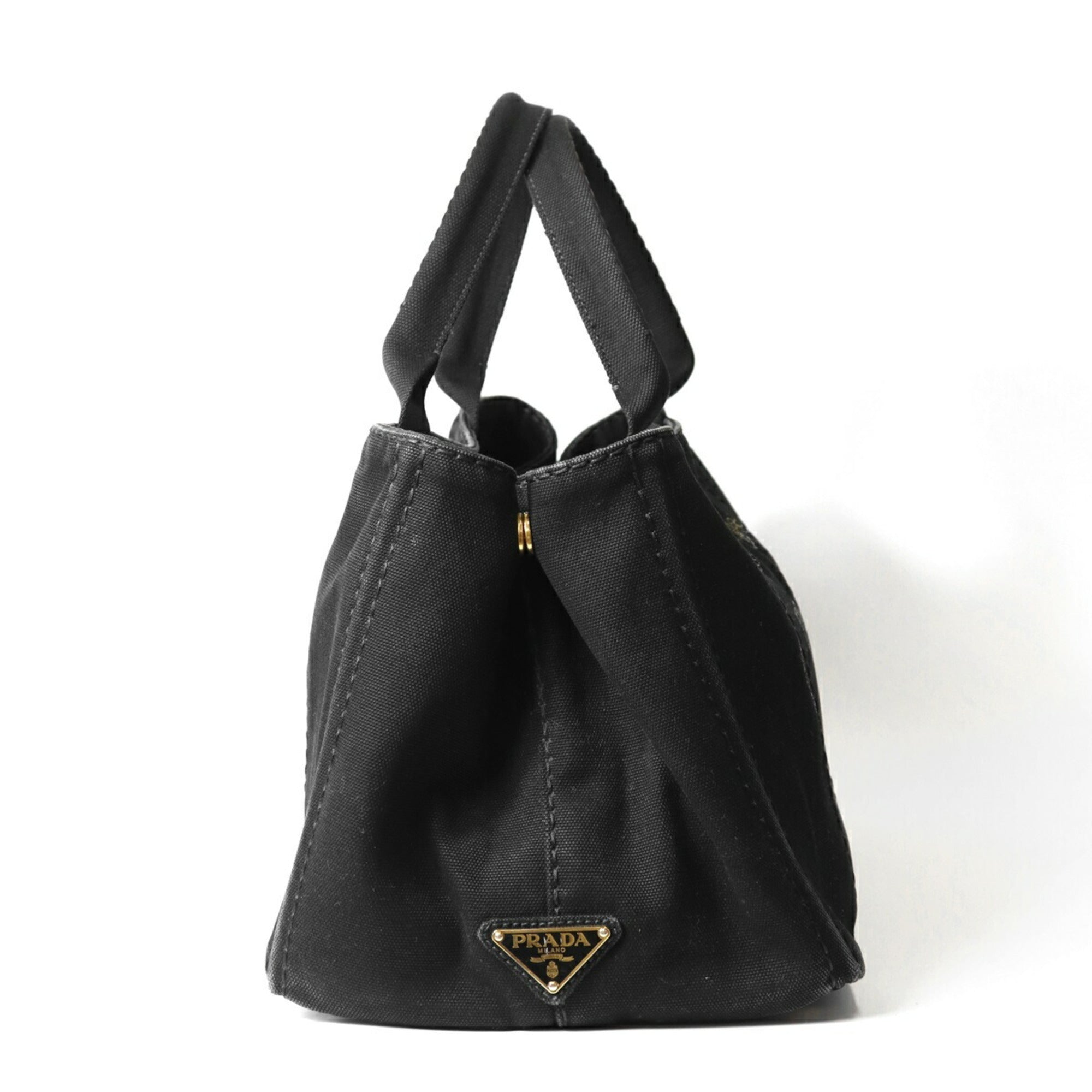 Prada Black Canvas Tote Bag (Pre-Owned)