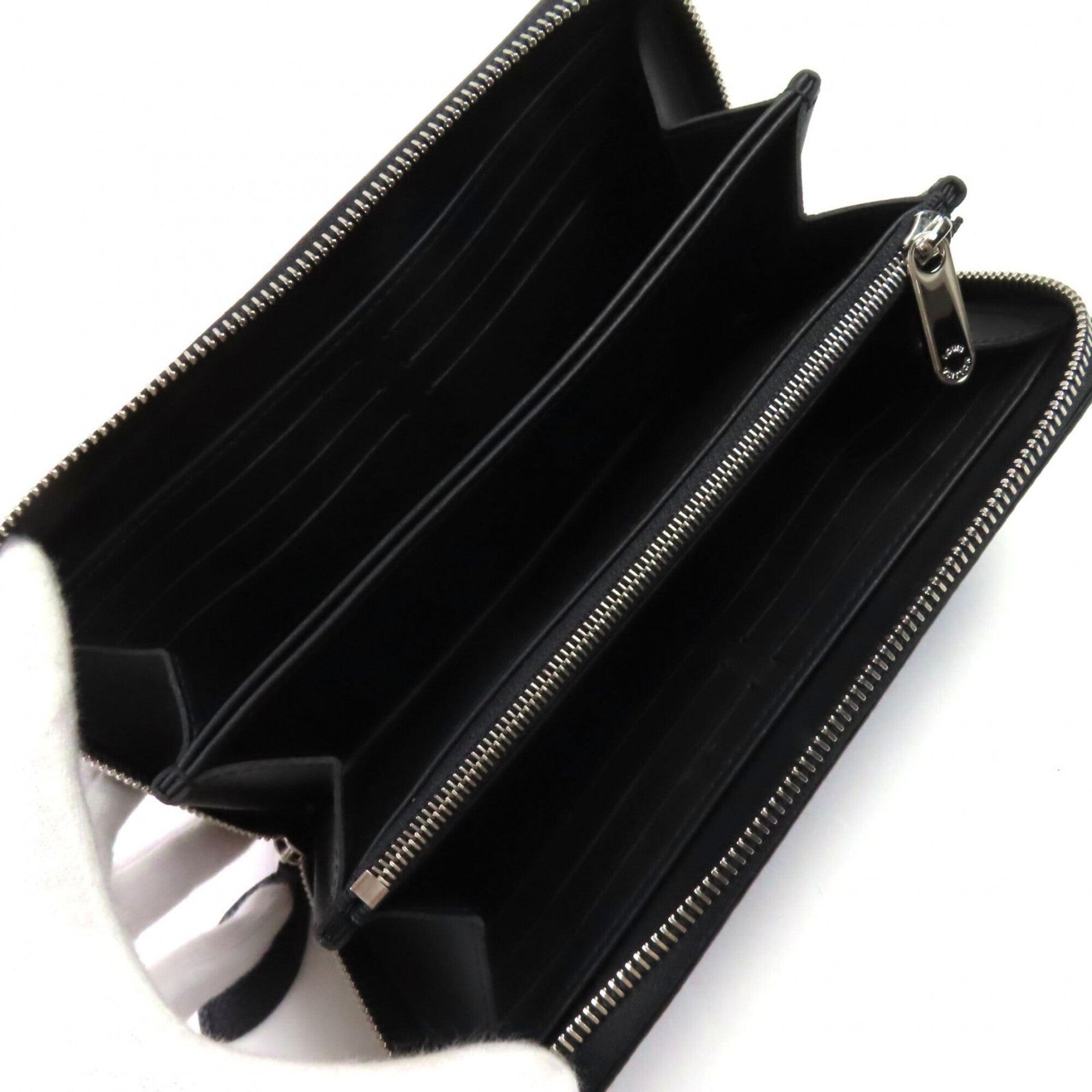 Louis Vuitton Mahina Noir Mahina Leather Long Wallet (Bi-Fold) (Pre-Owned)