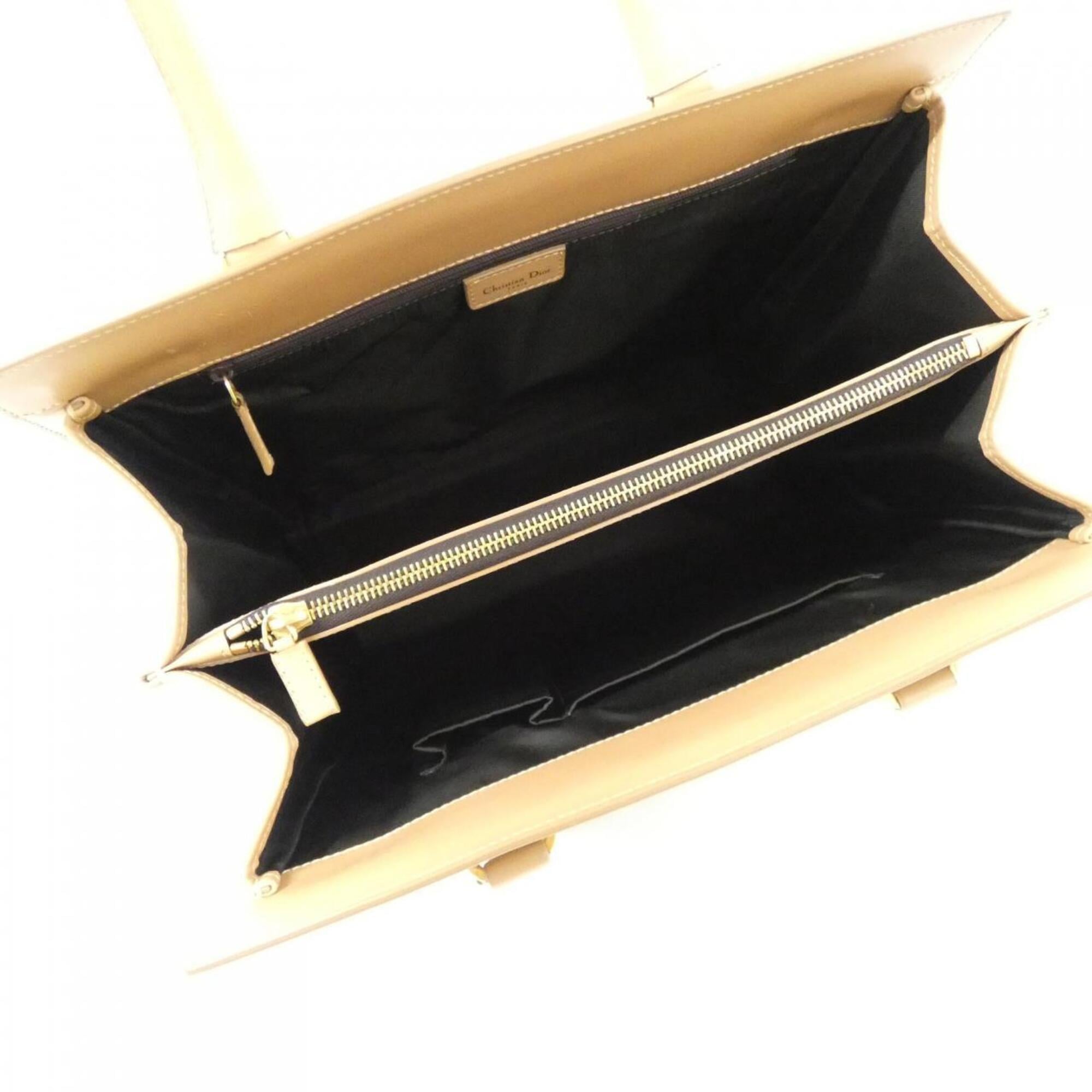 Christian Dior Brown Canvas Handbag (Pre-Owned)