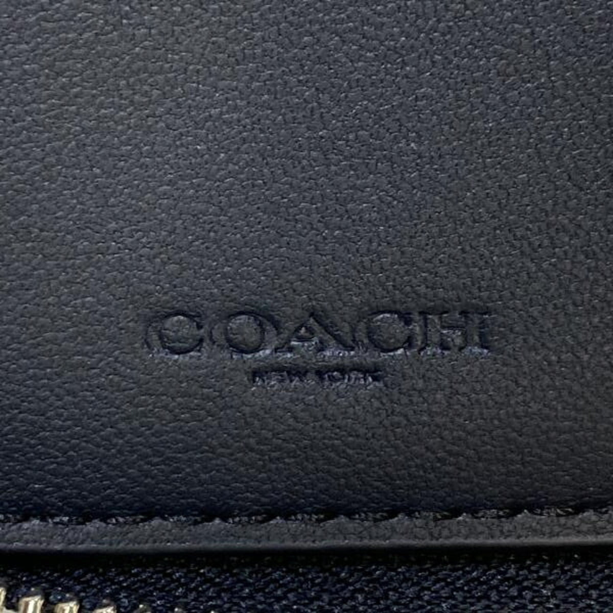 Coach Signature Blue Long Wallet (Bi-Fold) (Pre-Owned)