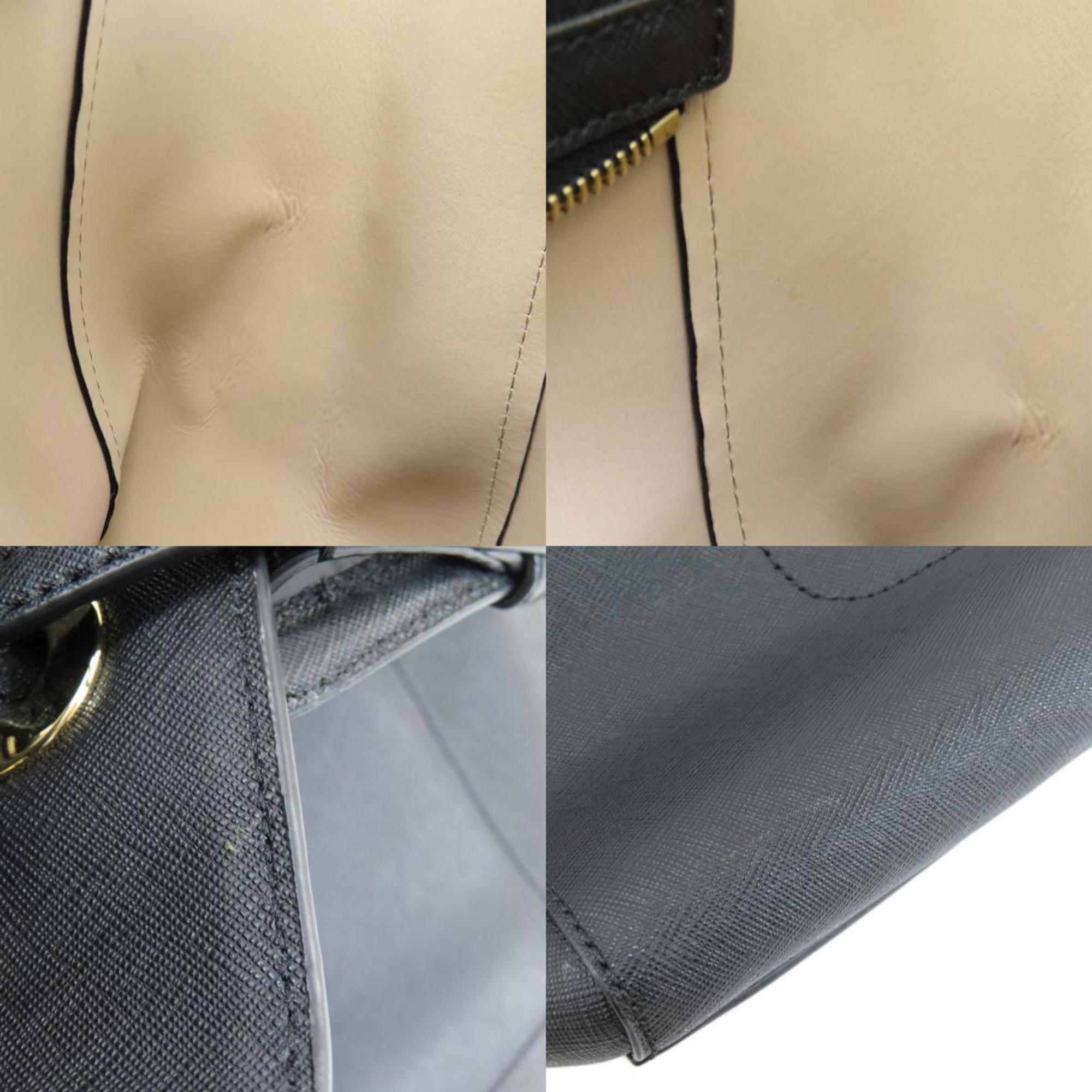 Michael Kors Black Leather Tote Bag (Pre-Owned)