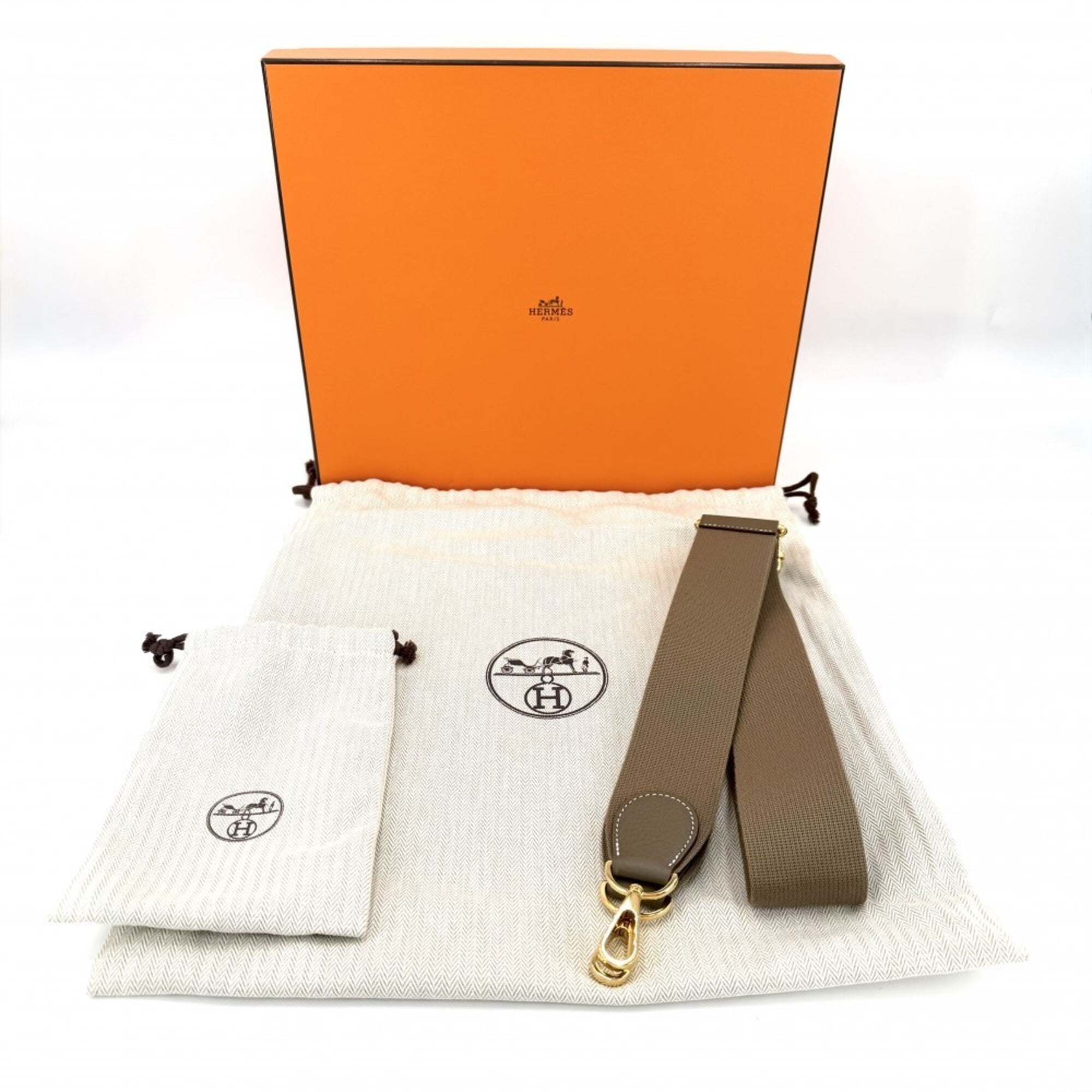Hermes Brown Leather Shoulder Bag (Pre-Owned)