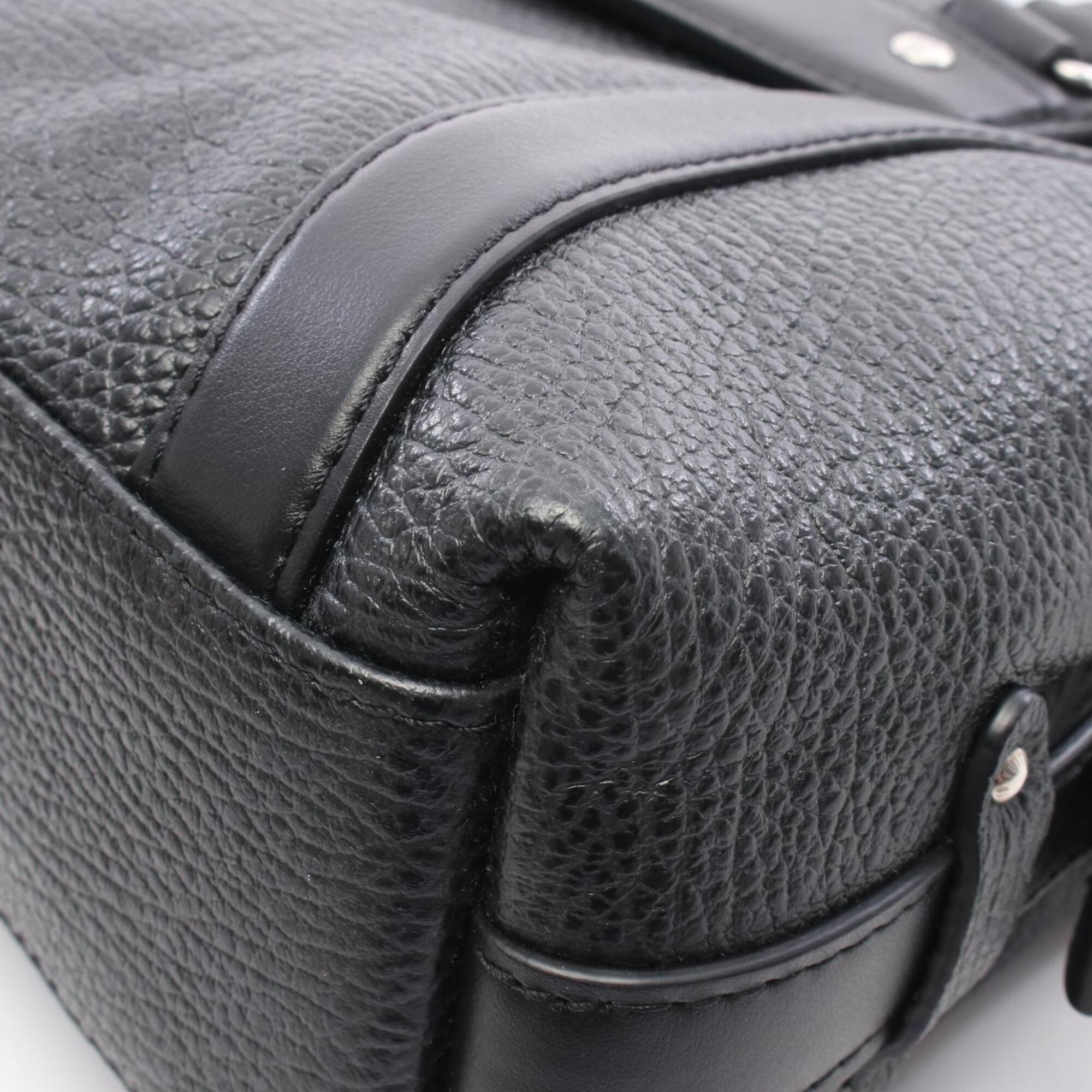 Louis Vuitton Black Leather Handbag (Pre-Owned)
