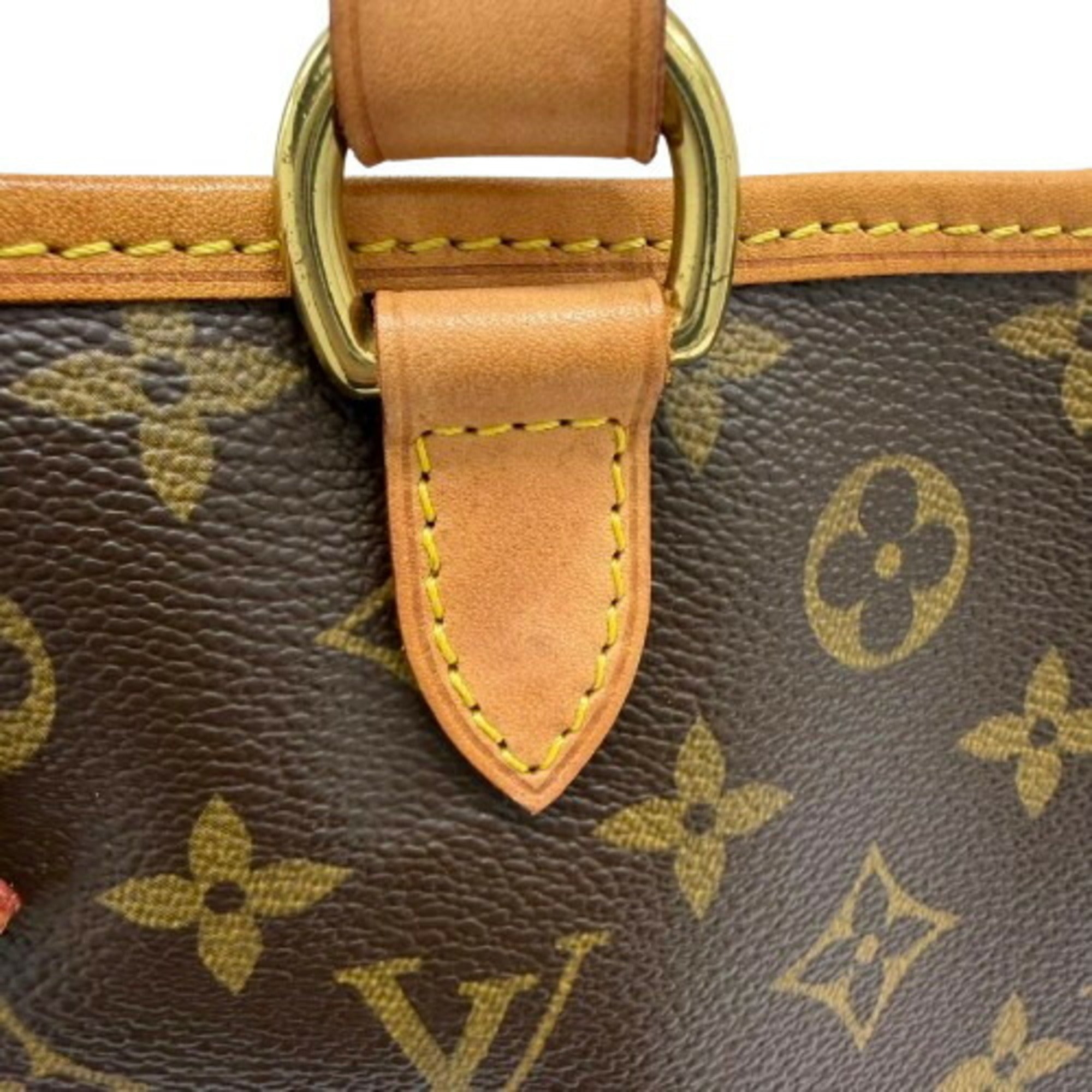 Louis Vuitton Monogram Brown Coated Canvas Shoulder Bag (Pre-Owned)