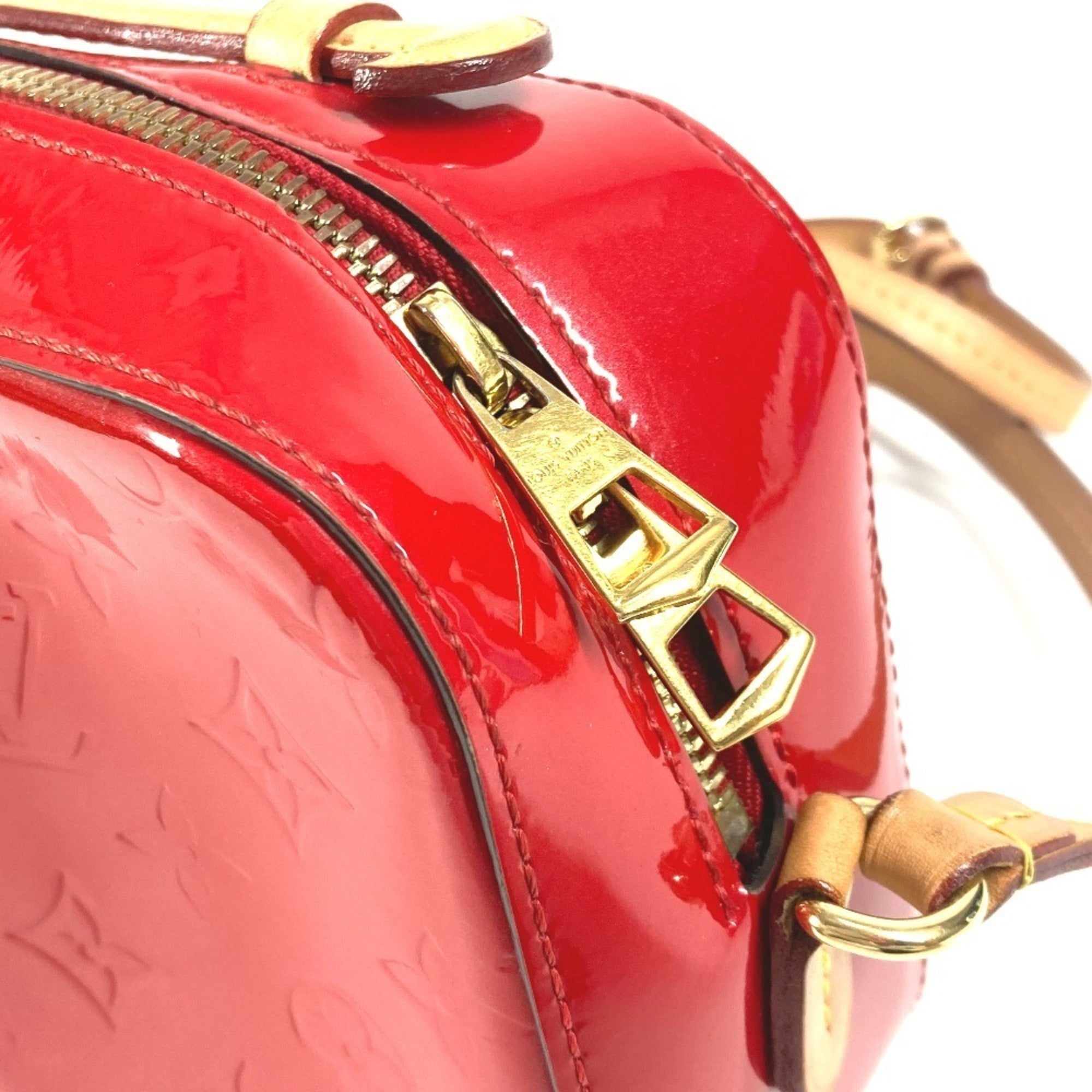 Louis Vuitton Monogram Vernis Cerise Red Color Monogram Vernis Handbag Shoulder Bag (Pre-Owned)