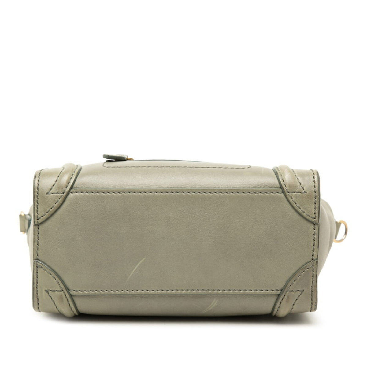 Celine Green Khaki Leather Handbag Shoulder Bag (Pre-Owned)