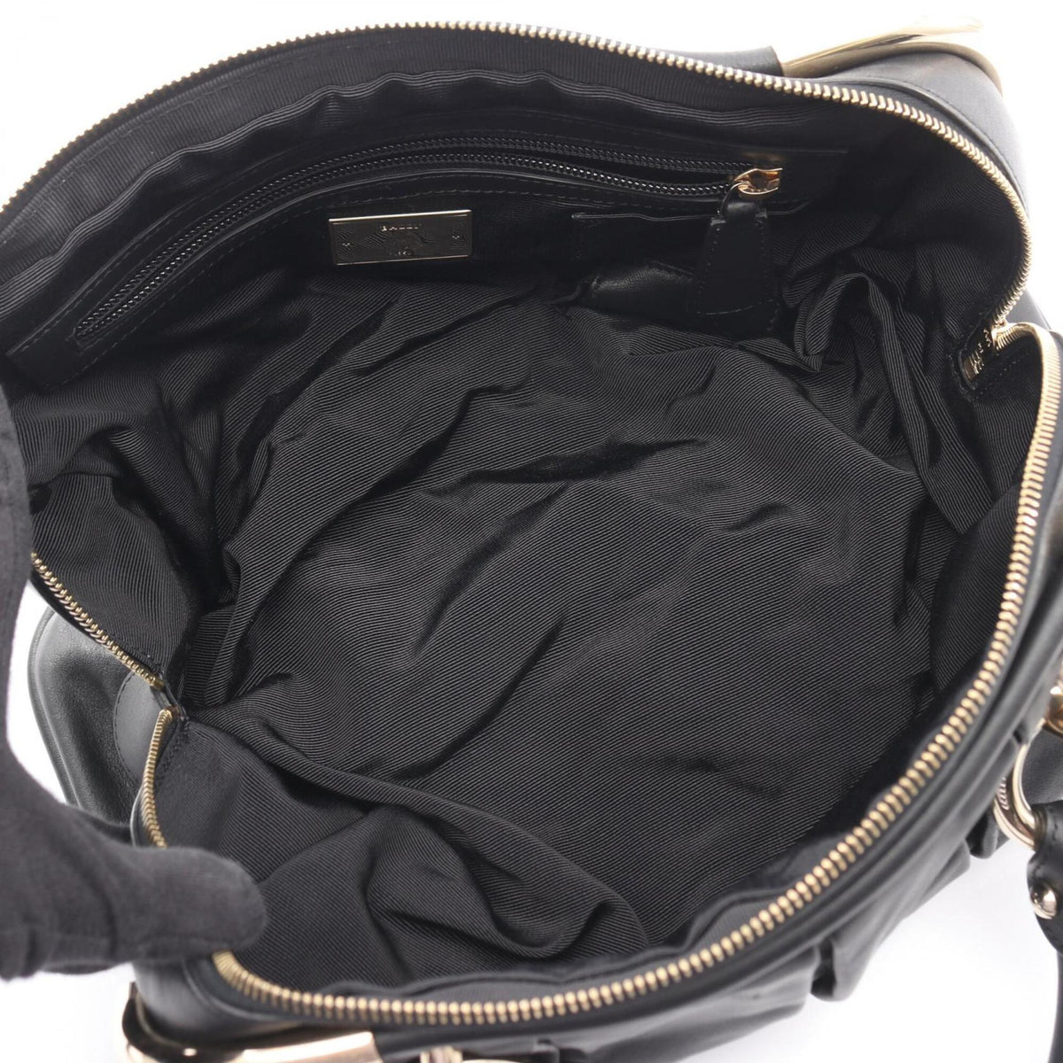 Bally Black Leather Handbag (Pre-Owned)