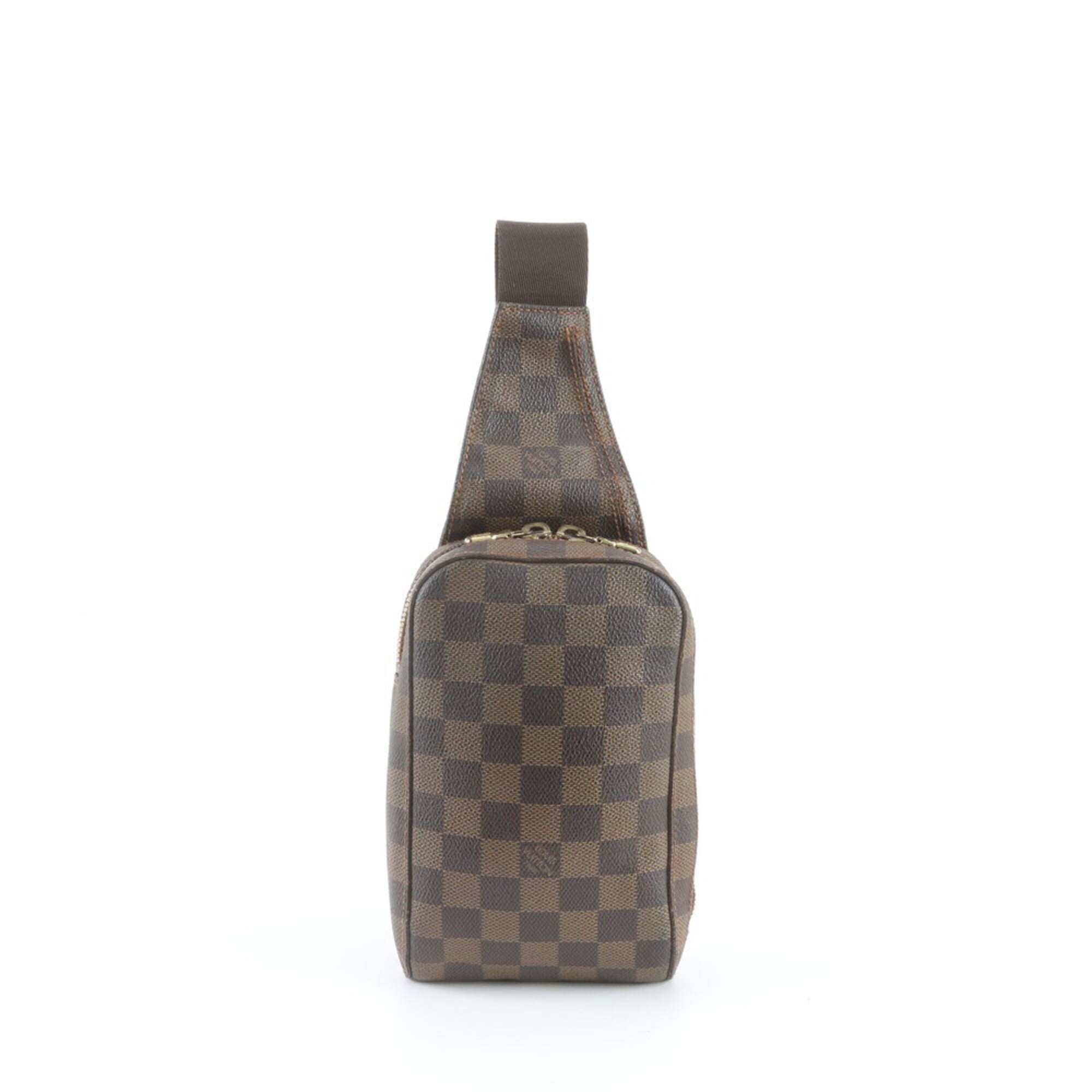 Louis Vuitton Ebene Coated Canvas Pouch Shoulder Bag Sling Bag (Pre-Owned)