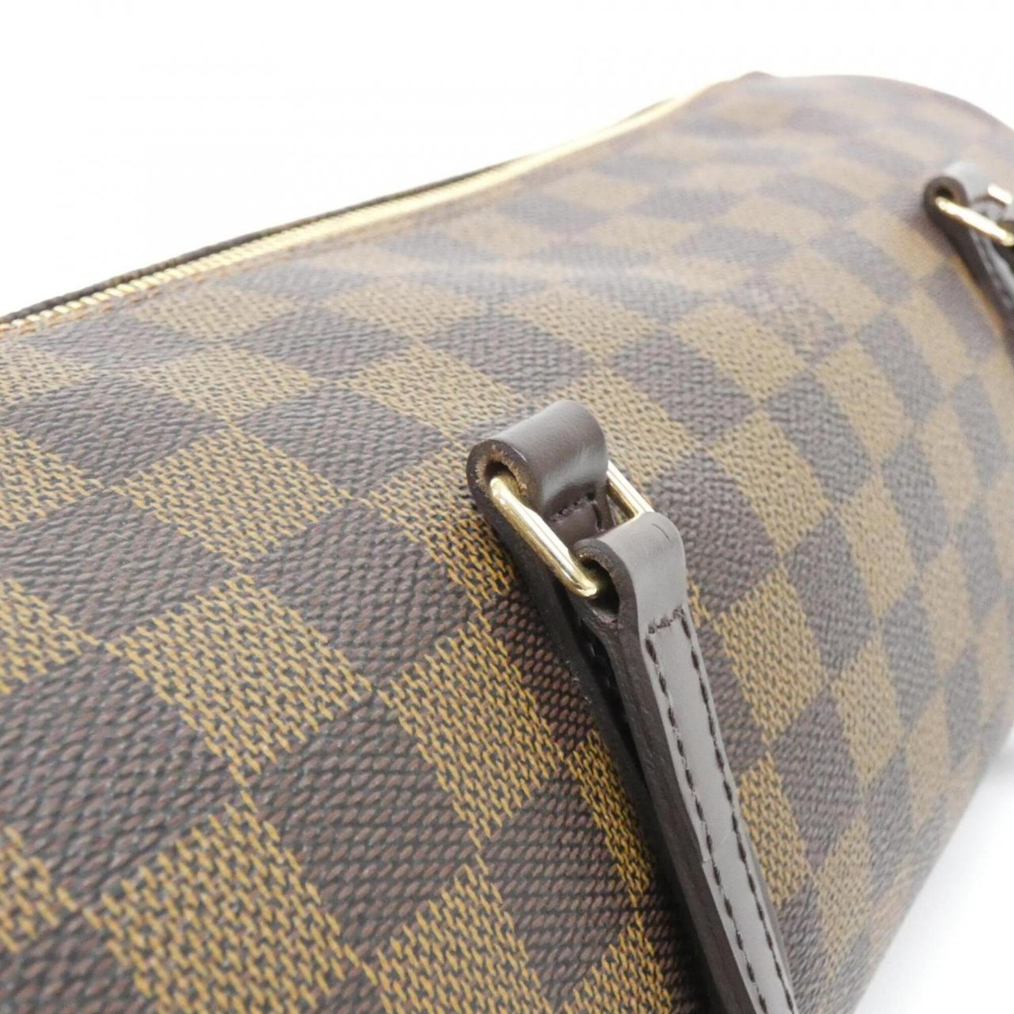 Louis Vuitton Ebene Coated Canvas Handbag Pouch (Pre-Owned)