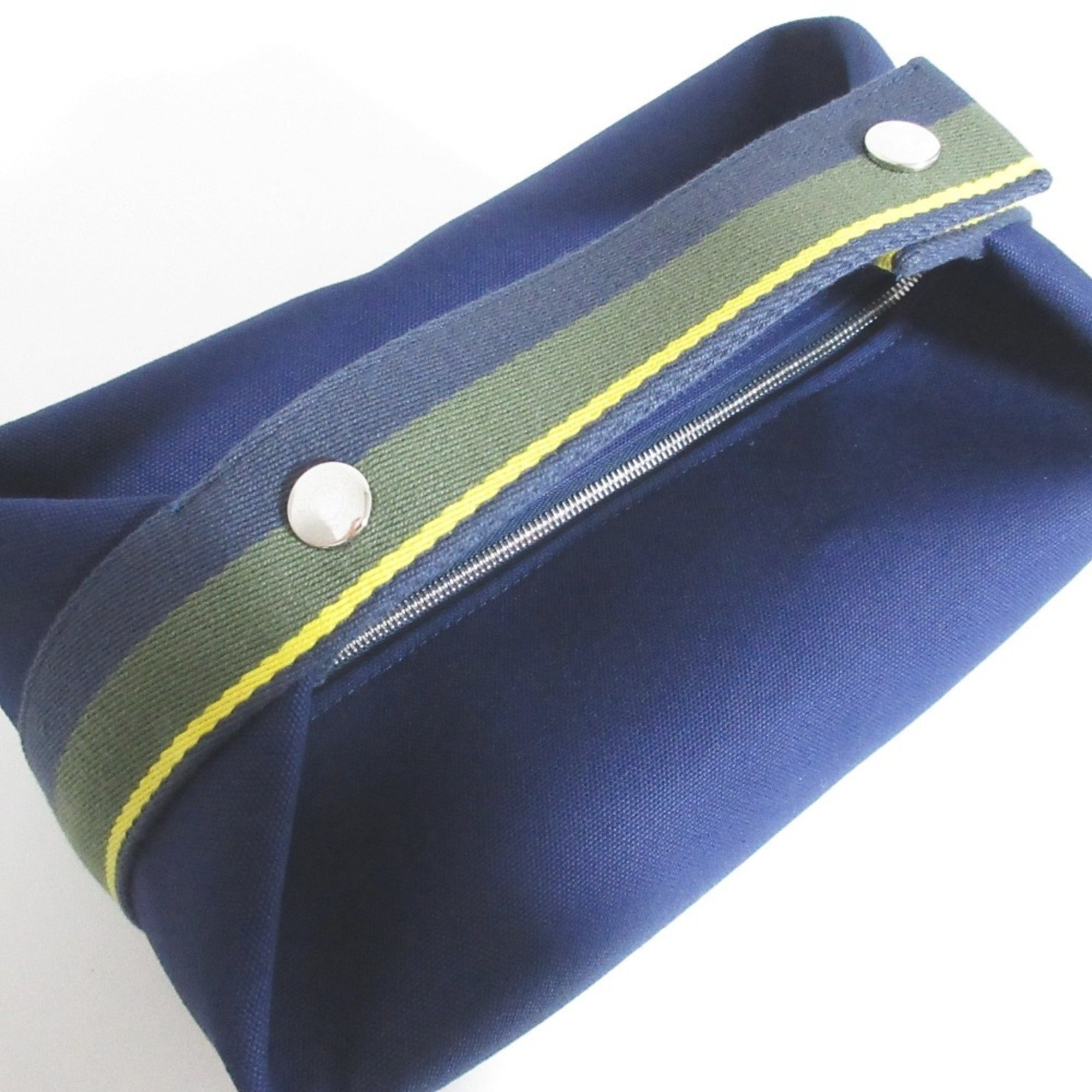 Hermes Cotton Canvas Handbag (Pre-Owned)