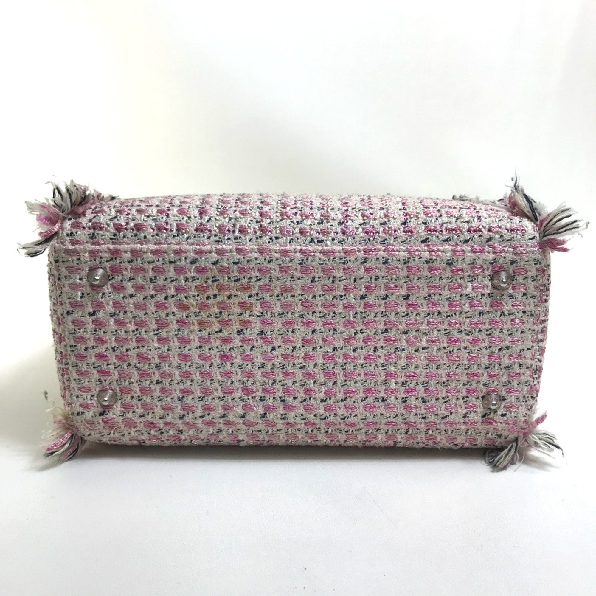 Christian Dior Pink Tweed Handbag (Pre-Owned)