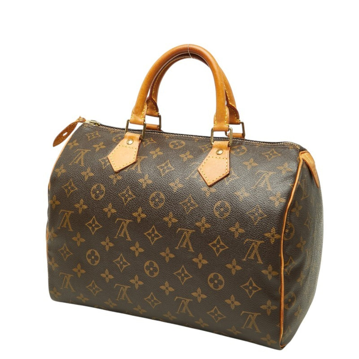 Louis Vuitton Brown Pvc Leather Boston Bag Handbag (Pre-Owned)