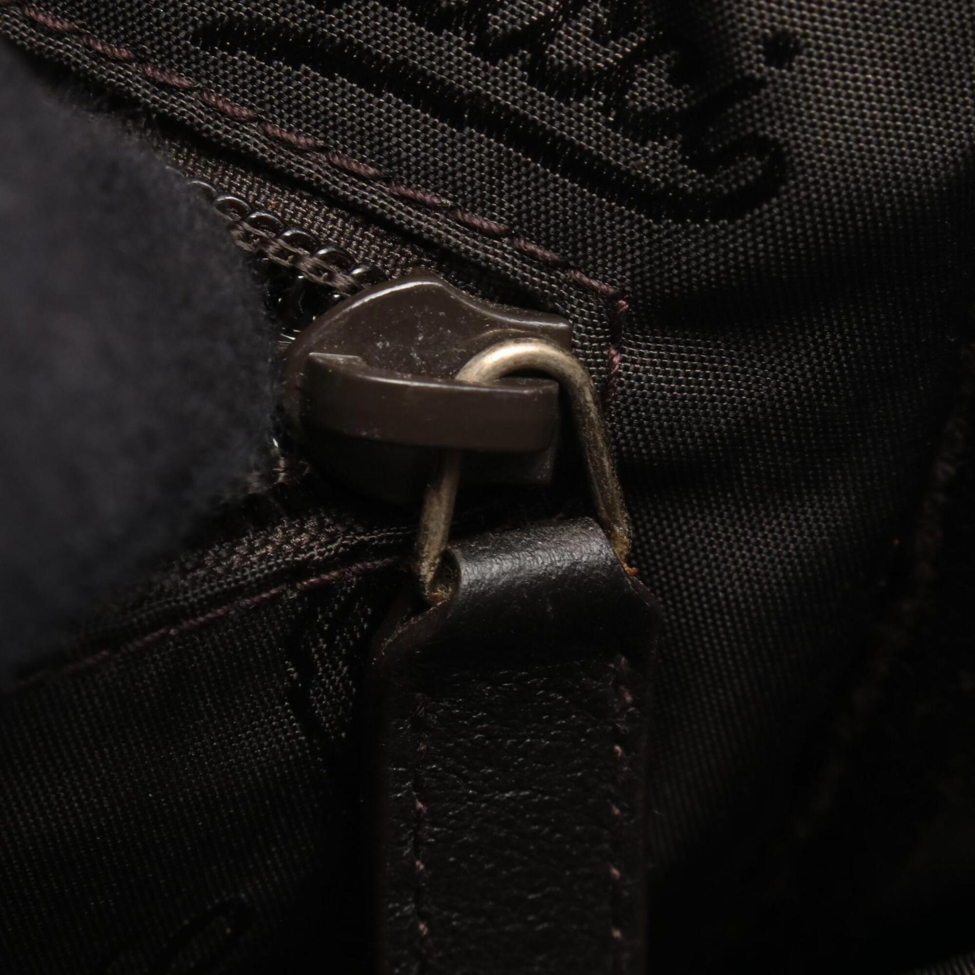 Gucci Brown Leather Handbag Shoulder Bag (Pre-Owned)
