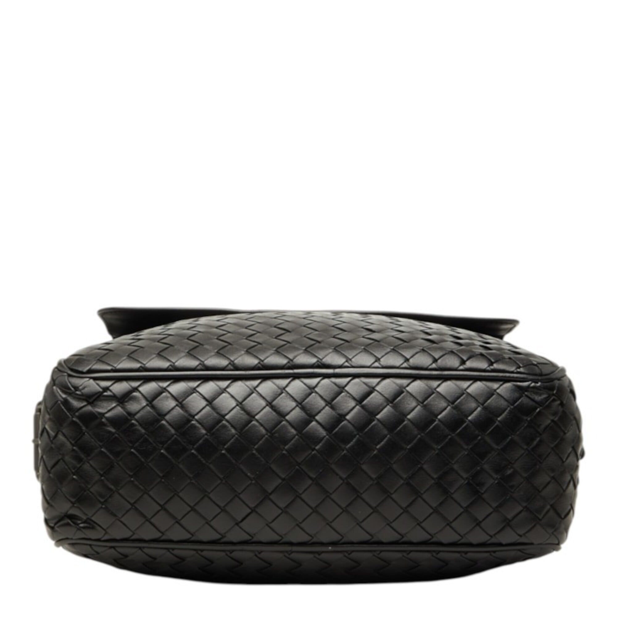 Bottega Veneta Black Leather Shoulder Bag (Pre-Owned)