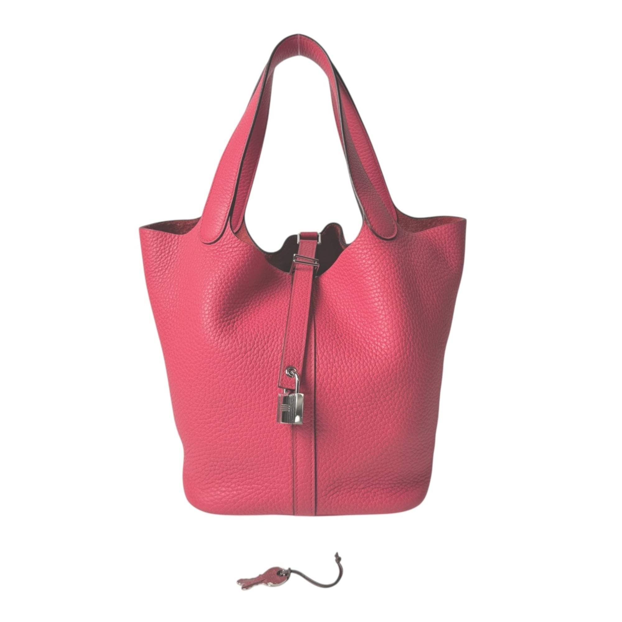 Hermes Taurillon Clemence Leather Handbag (Pre-Owned)