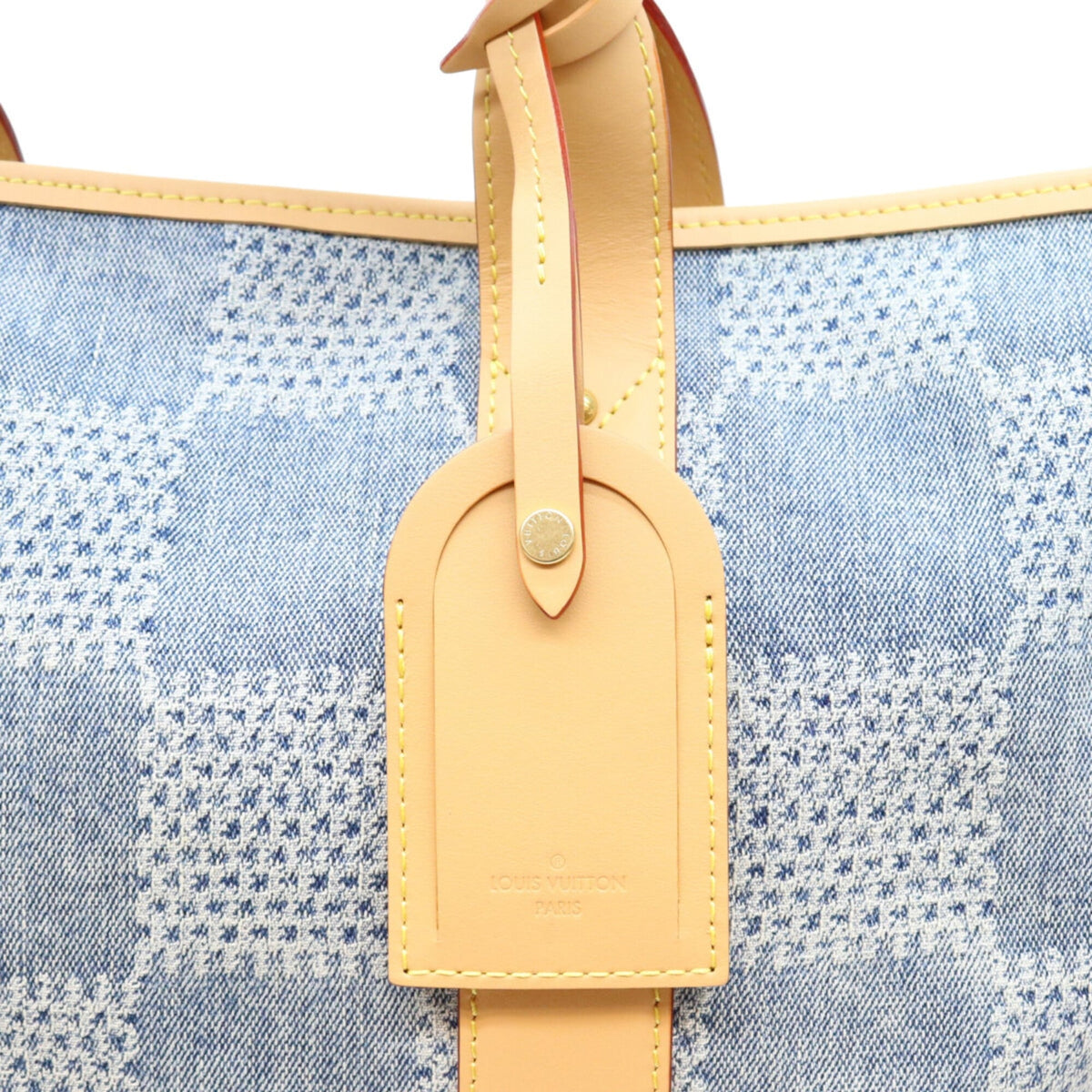 Louis Vuitton Gold Denim Tote Bag (Pre-Owned)