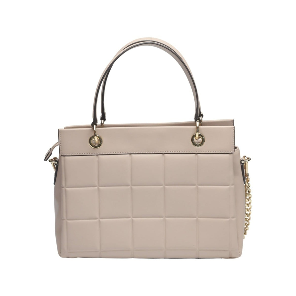 Michael Kors Pink Beige Leather Handbag Shoulder Bag (Pre-Owned)