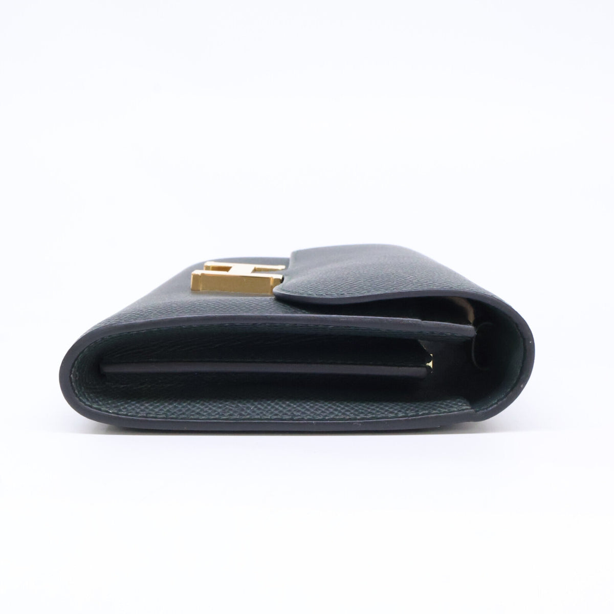 Hermes Vert Fonce Epsom Leather Clutch Bag Shoulder Bag (Pre-Owned)