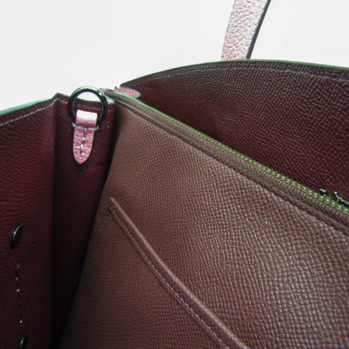 Coach Pink Leather Shoulder Bag Tote Bag (Pre-Owned)