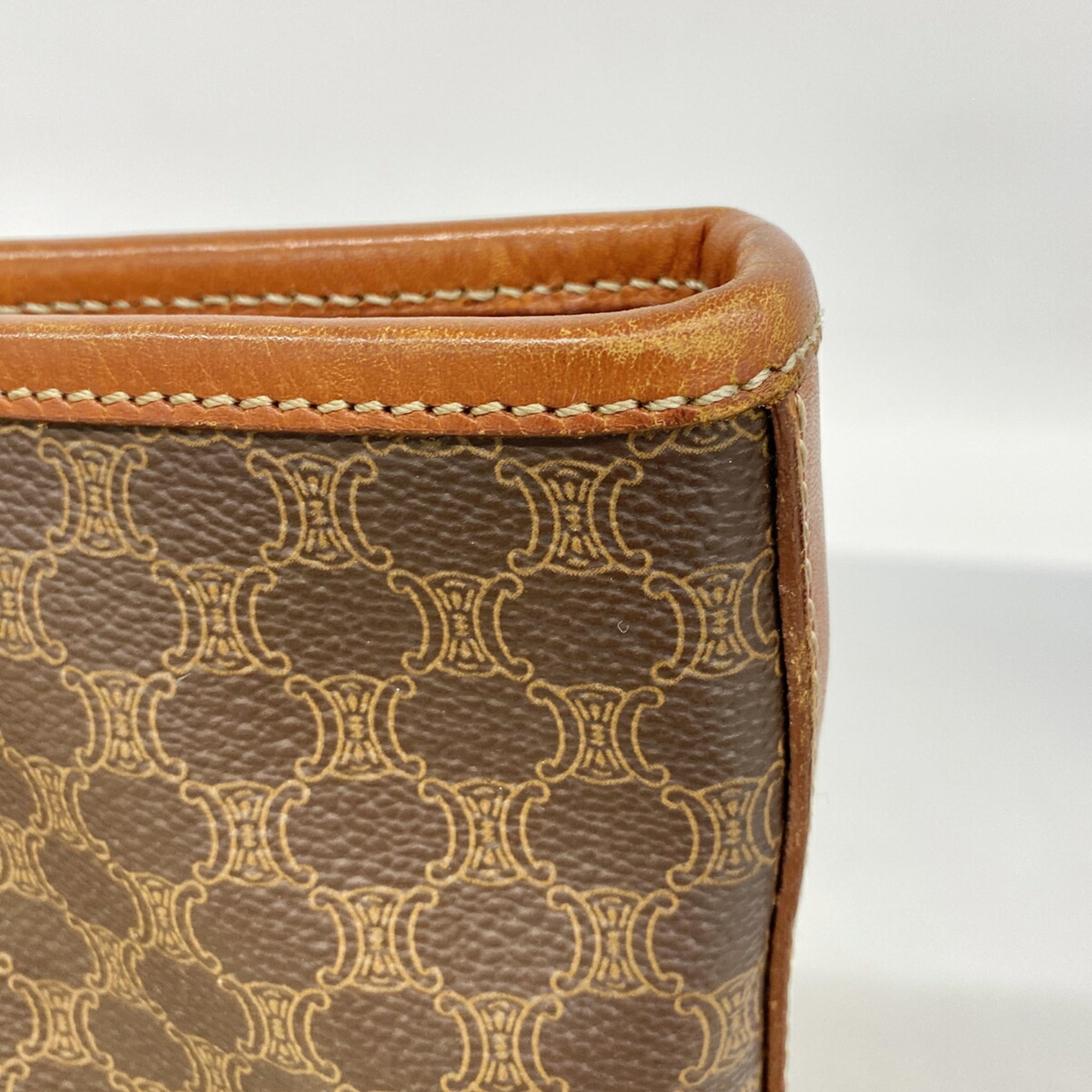 Celine Brown Pvc Tote Bag (Pre-Owned)