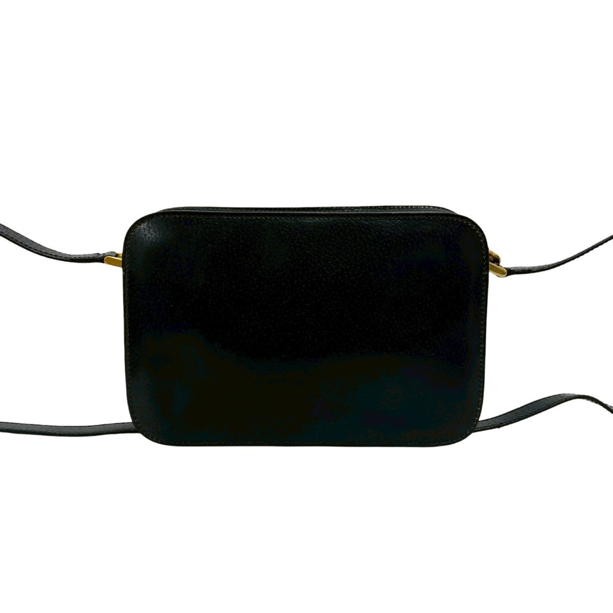 Gucci Black Leather Pochette Shoulder Bag (Pre-Owned)