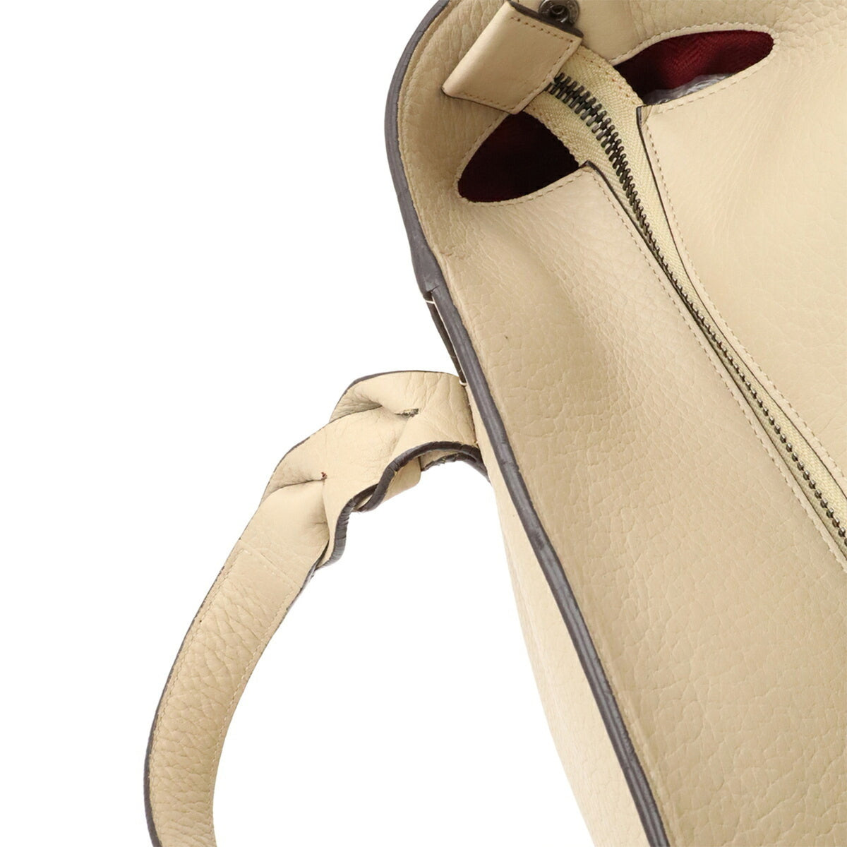 Loewe Light Beige Leather Handbag Tote Bag (Pre-Owned)