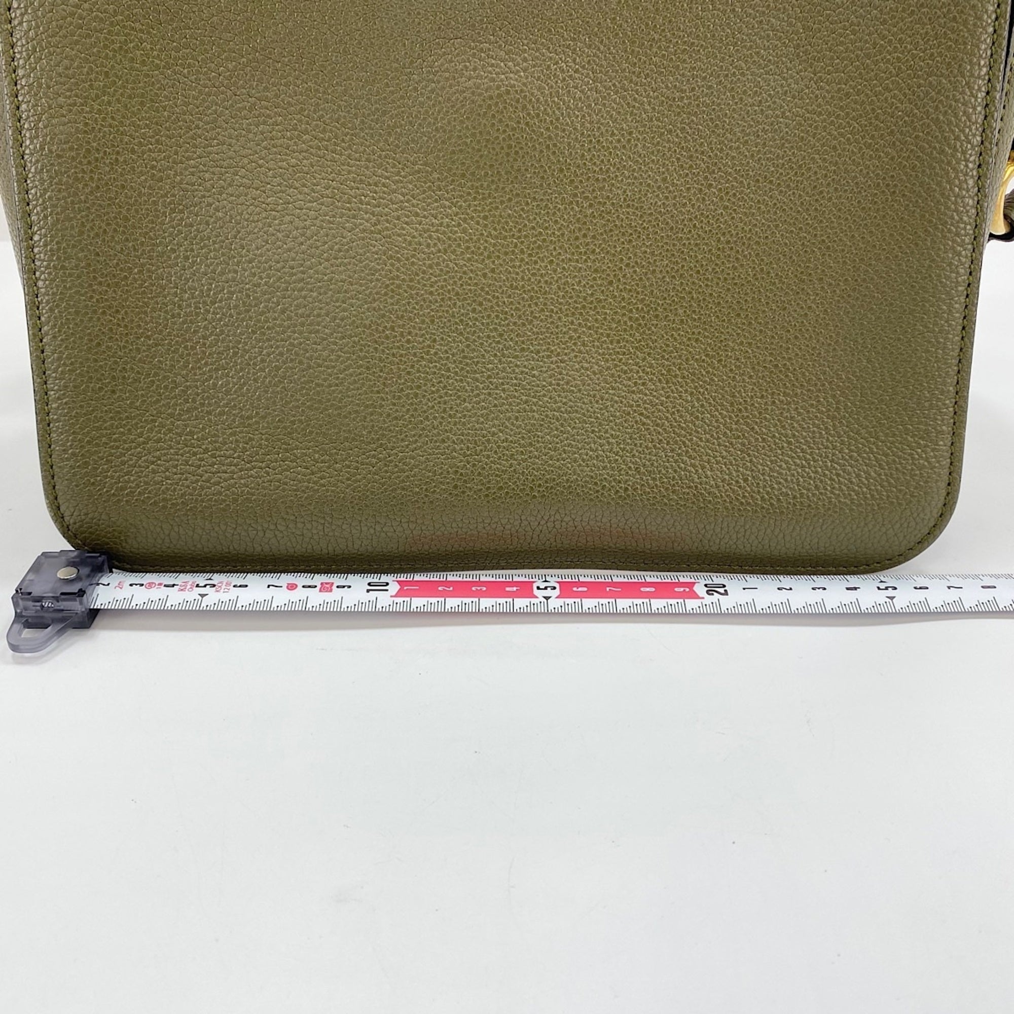 Gucci Green Leather Shoulder Bag (Pre-Owned)